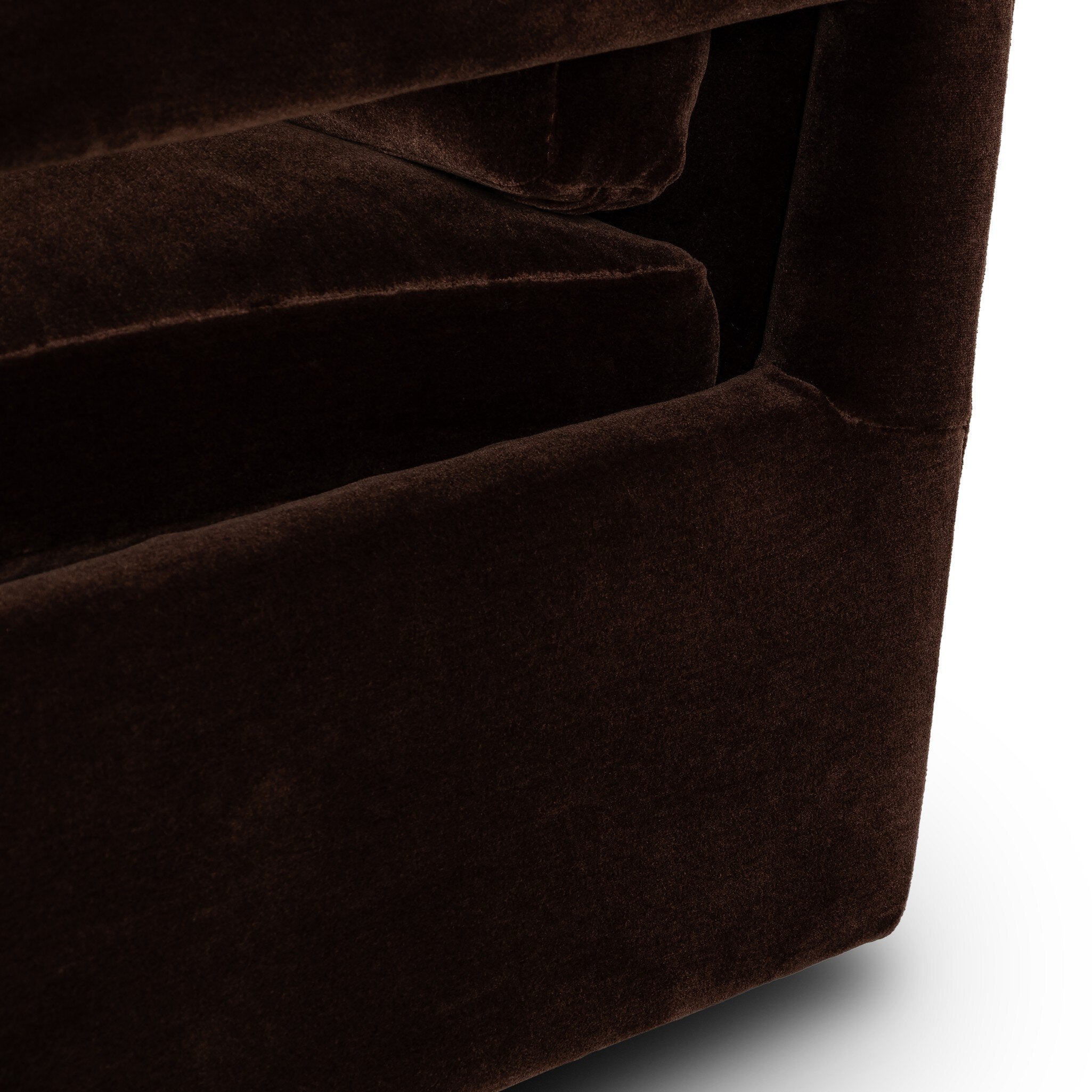 Four Hands Olson Swivel Chair — Monte Chocolate