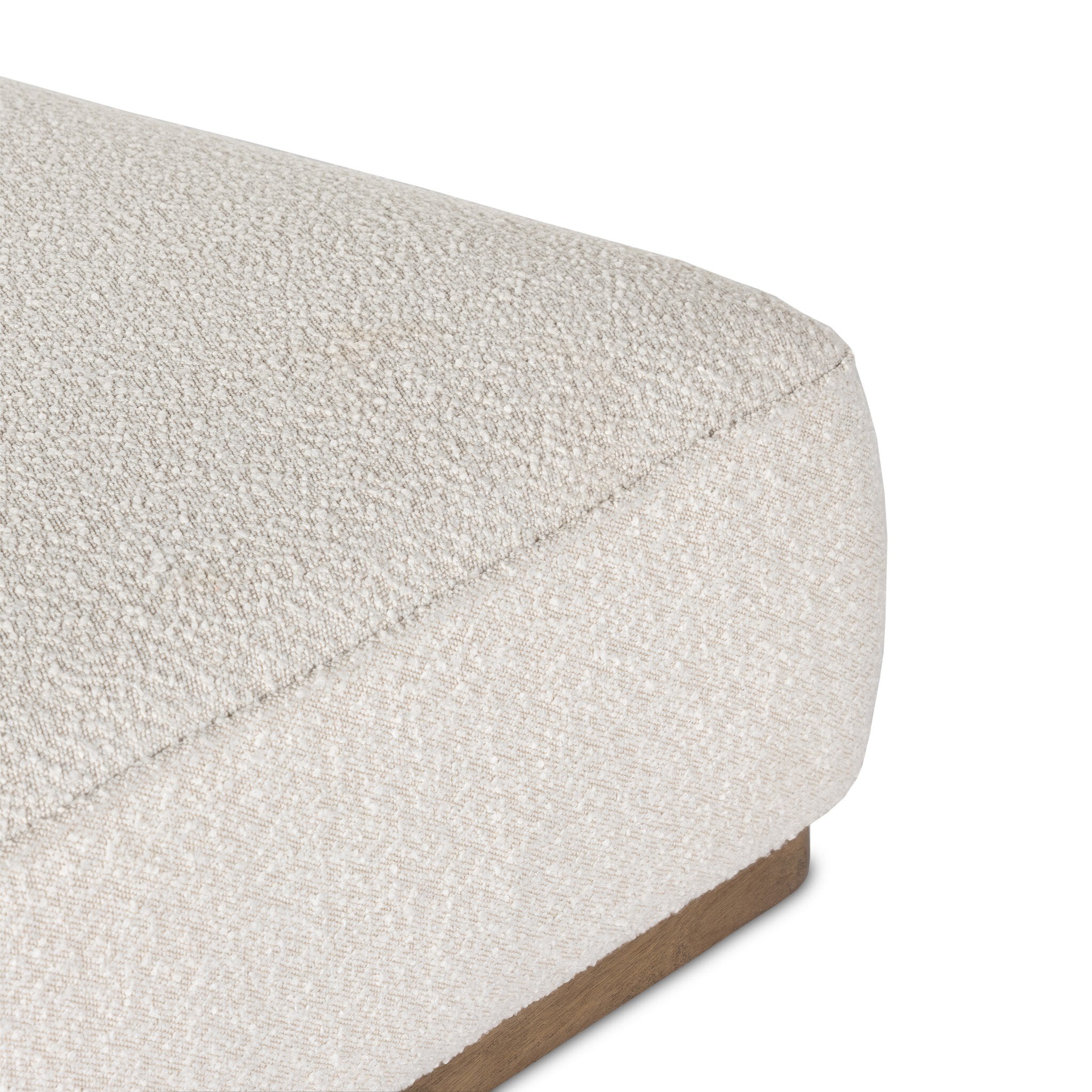 Four Hands Sinclair Cocktail Ottoman — Knoll Natural-Distressed Natural