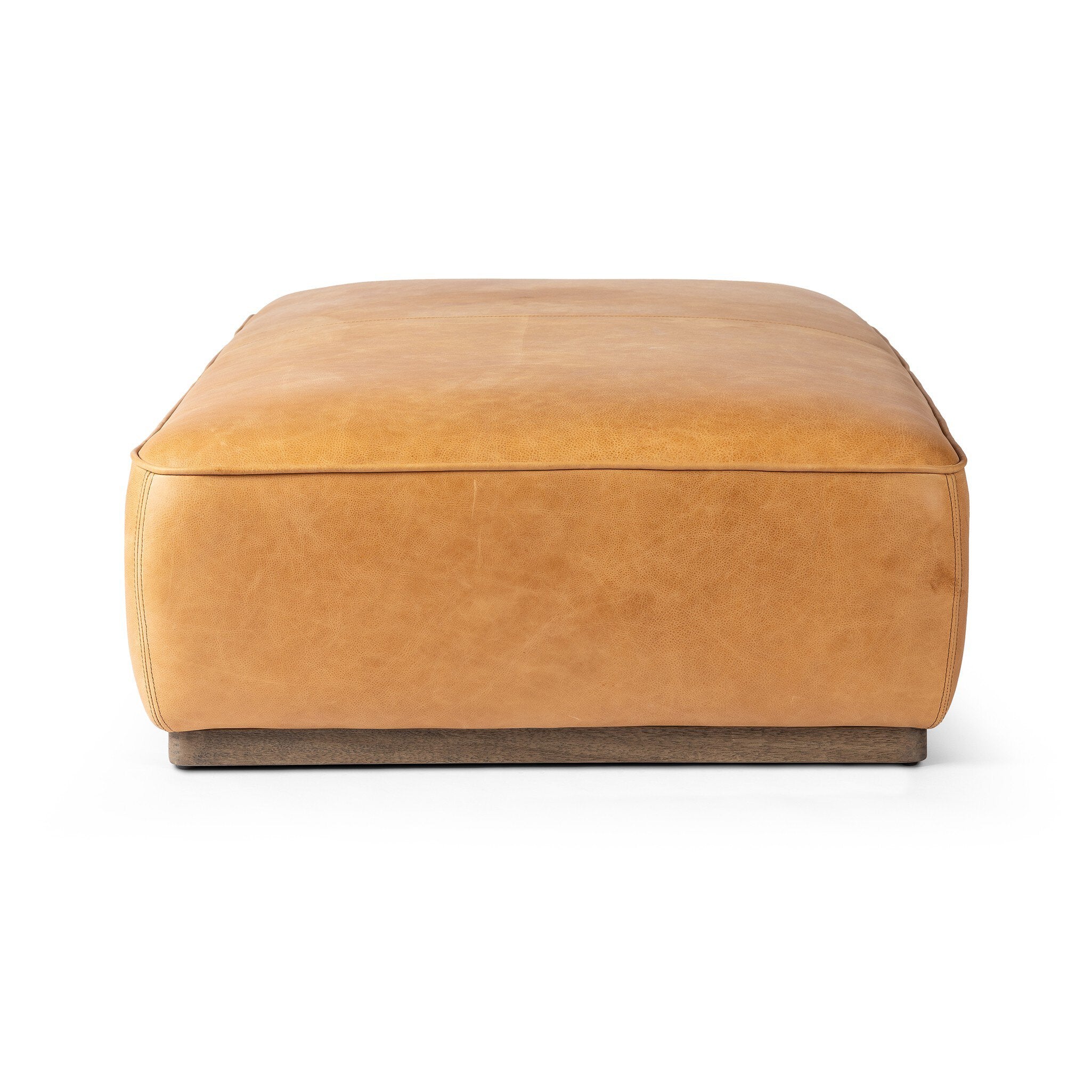 Four Hands Sinclair Cocktail Ottoman — Palermo Butterscotch-Distressed Natural