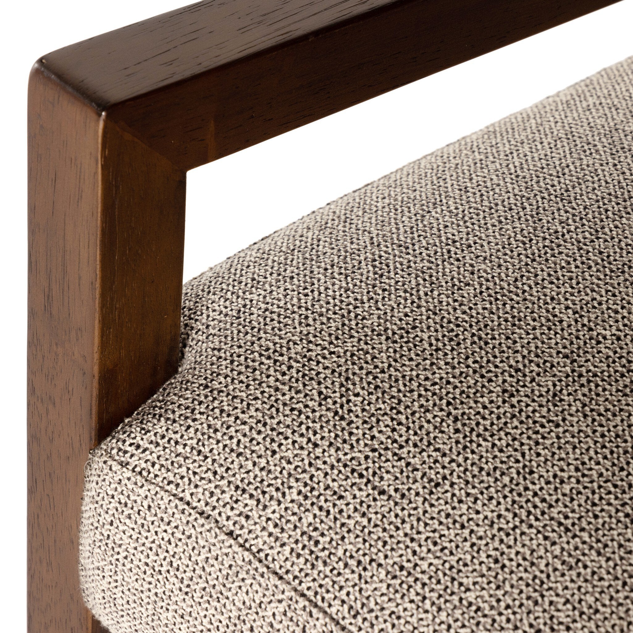Four Hands Ferris Dining Armchair — Nubuck Charcoal-Tulsa Ink-Antique Sable