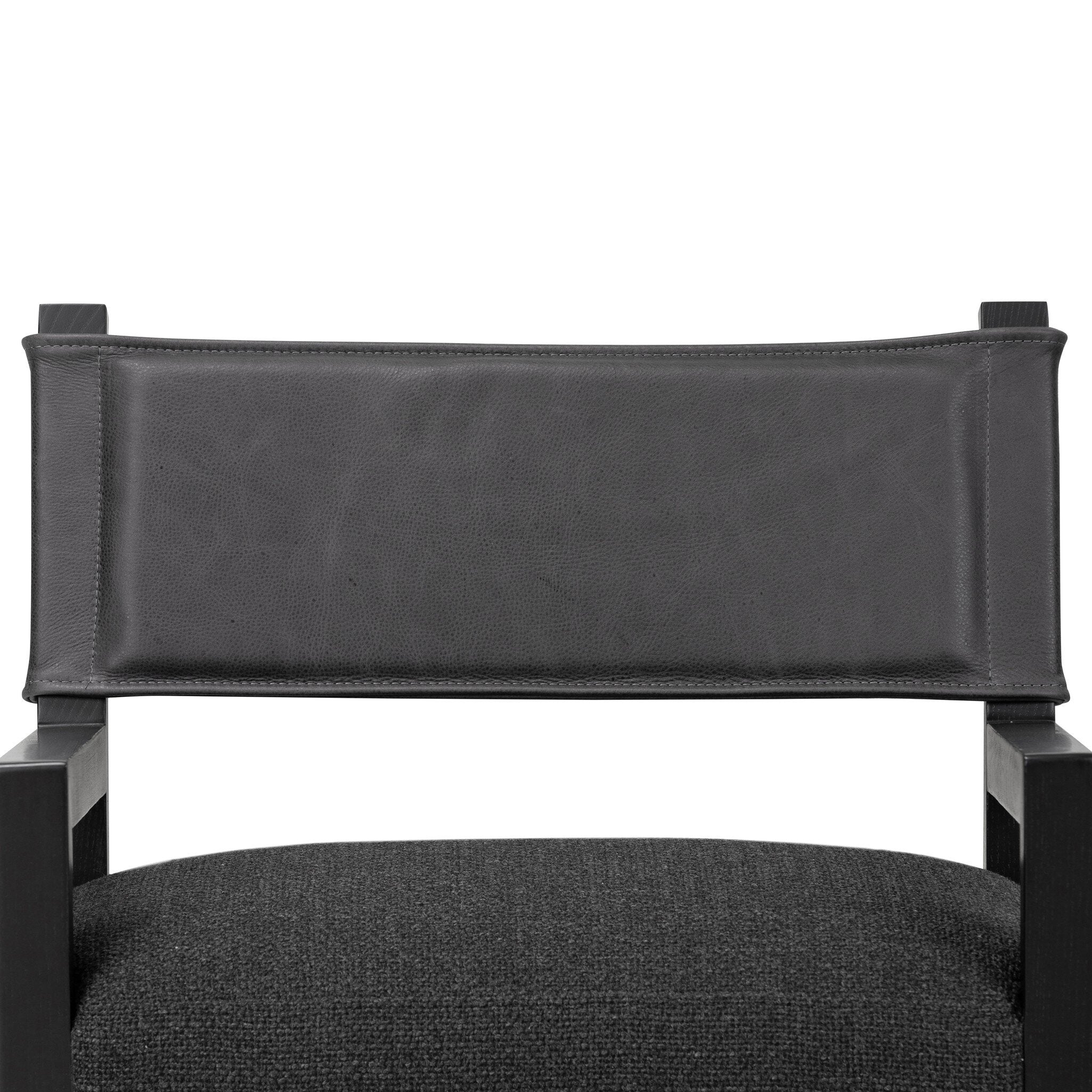 Four Hands Ferris Dining Armchair — Palermo Black-Gibson Black-Black Ash
