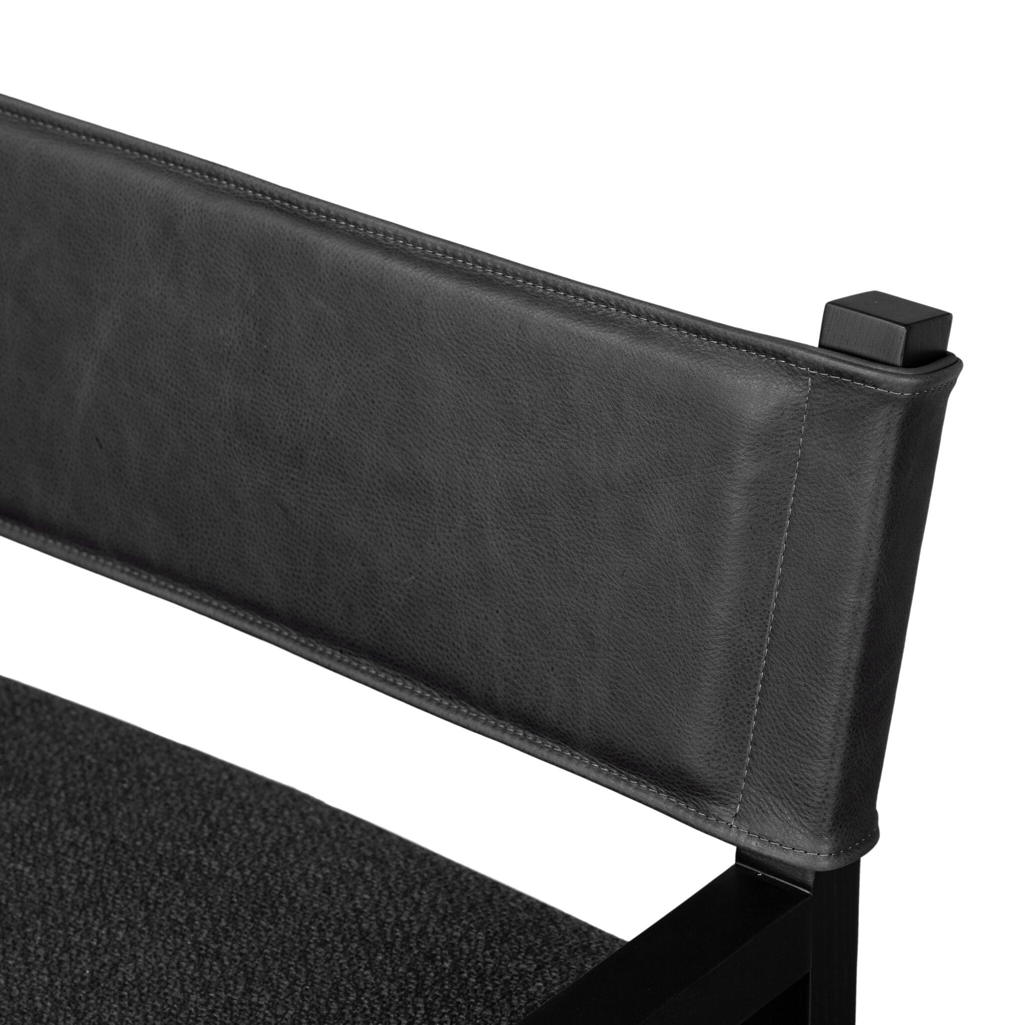 Four Hands Ferris Dining Armchair — Palermo Black-Gibson Black-Black Ash