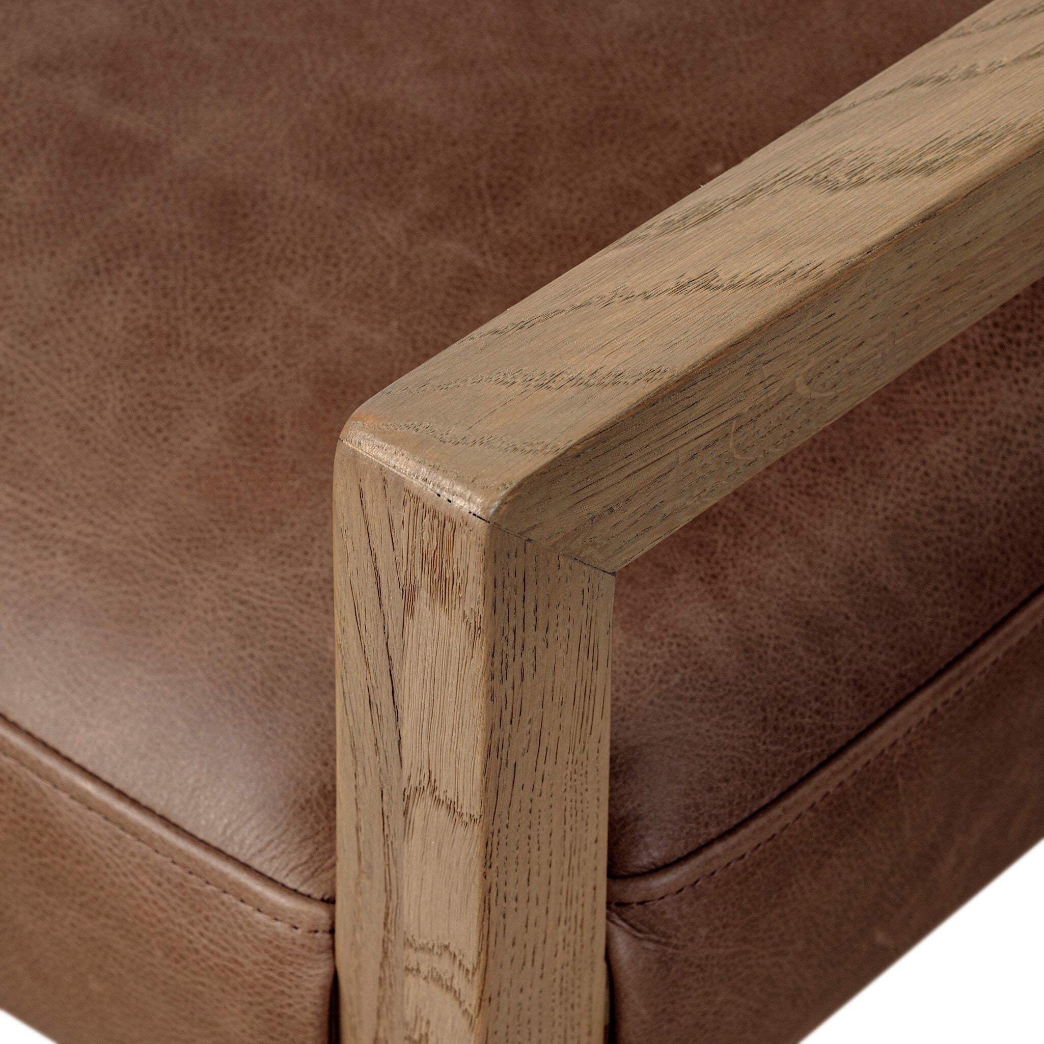 Four Hands Ferris Dining Armchair — Palermo Cigar-Light Oak