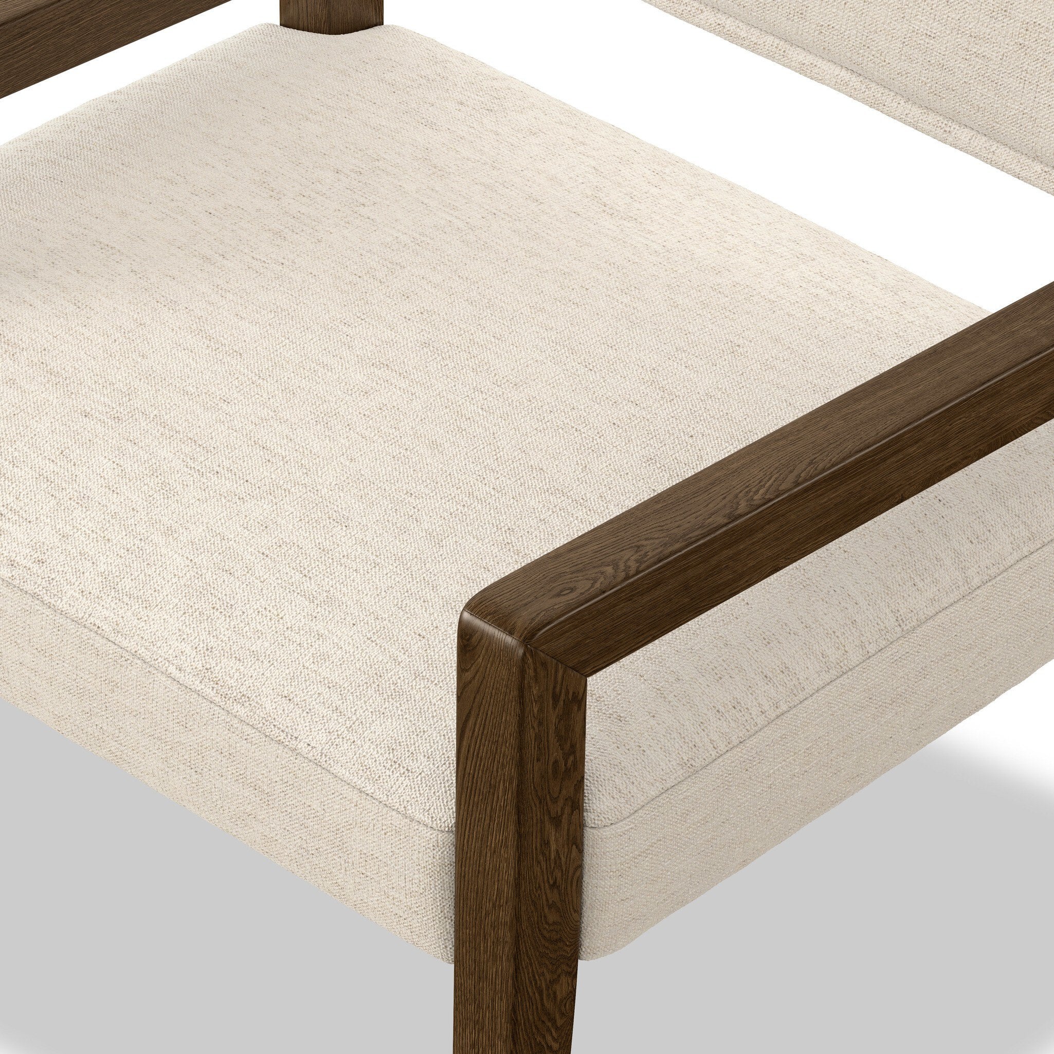 Four Hands Ferris Dining Armchair — Crypton Nomad Snow-Amber Ash