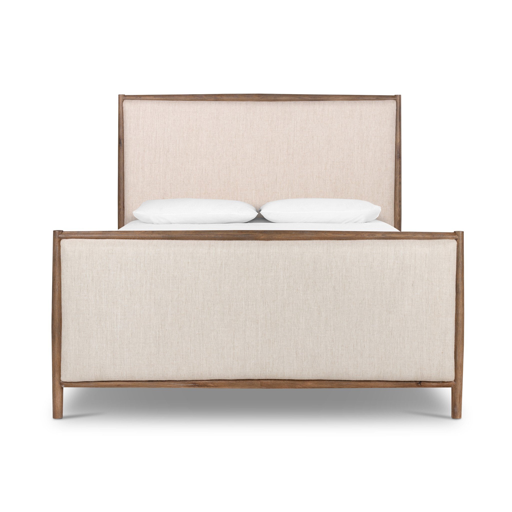 Four Hands Glenview Bed — Weathered Oak-Weathered Oak Veneer-Essence Natural-King