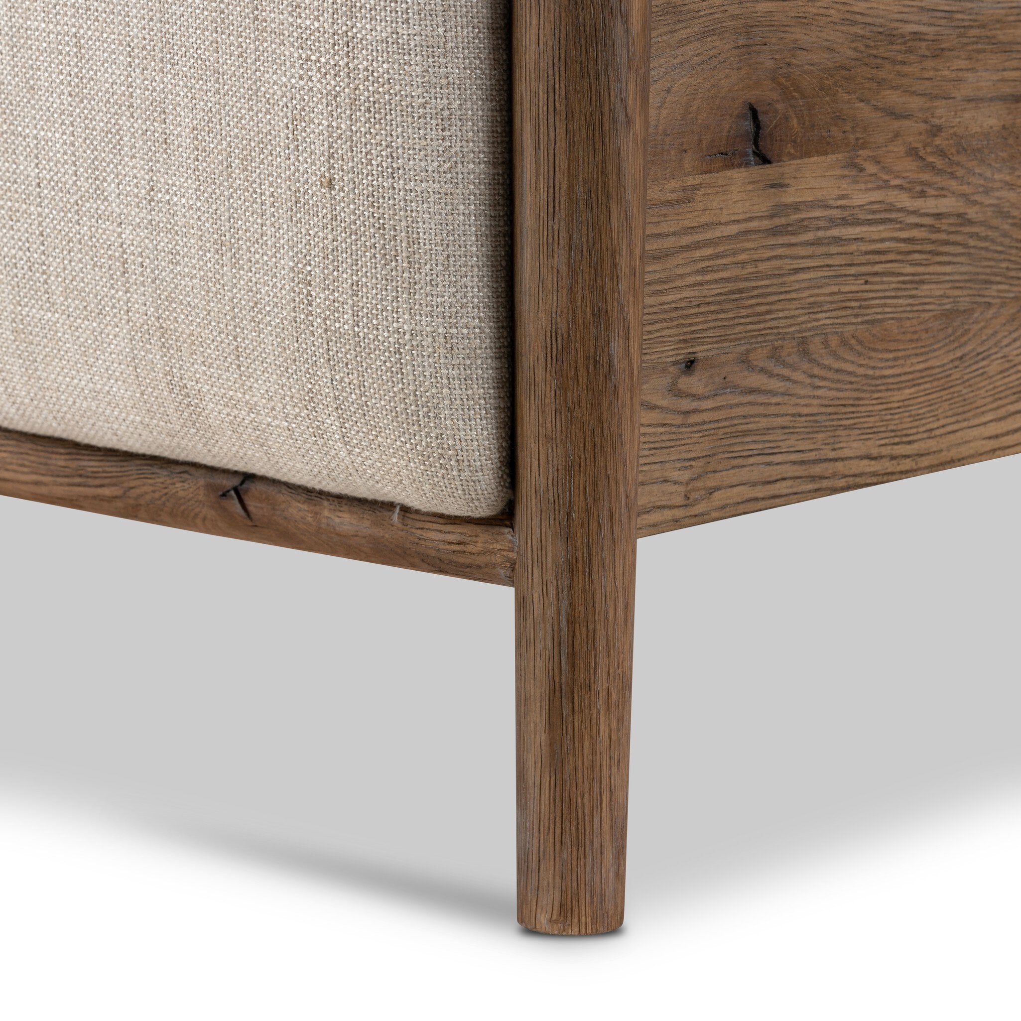 Four Hands Glenview Bed — Weathered Oak-Weathered Oak Veneer-Essence Natural-Queen