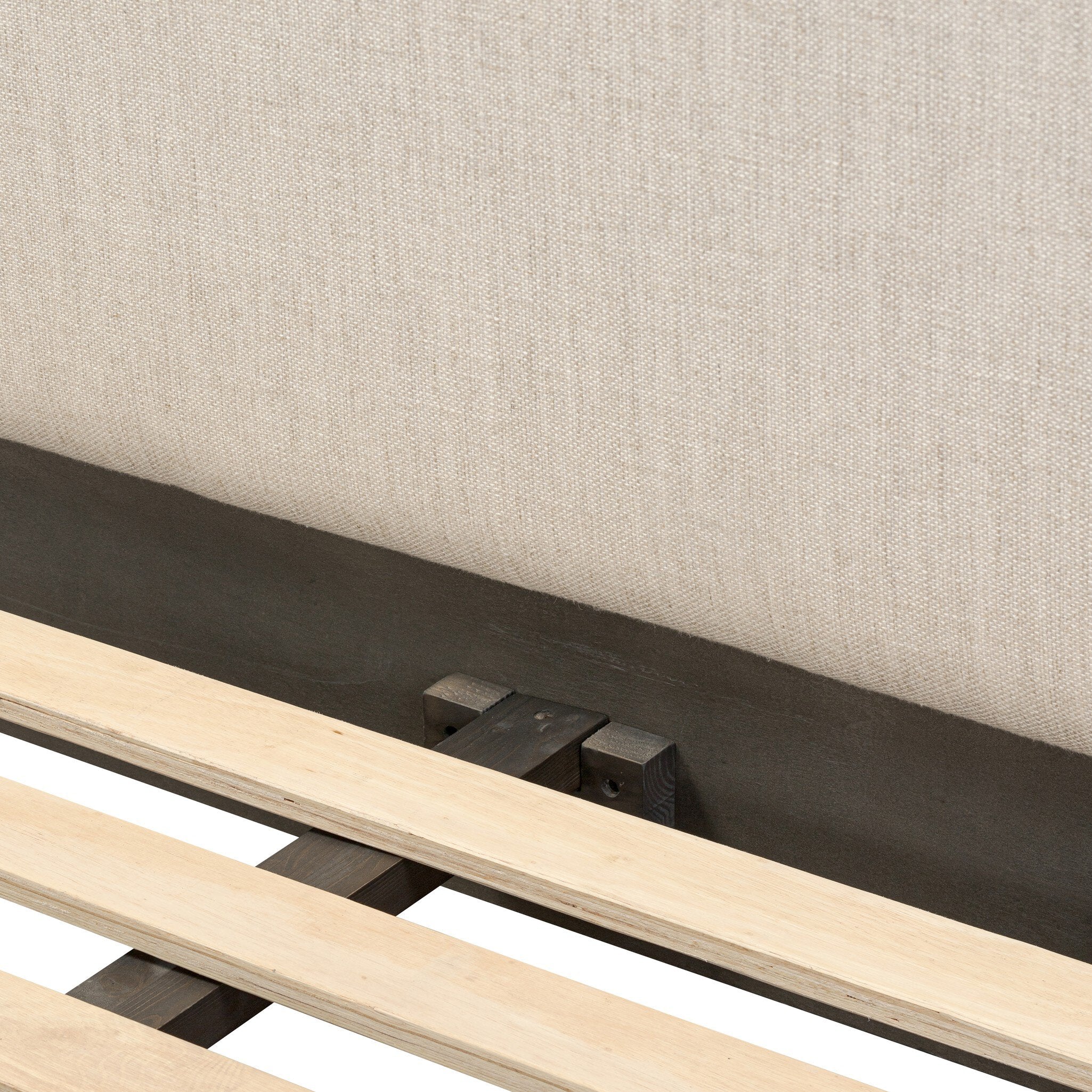 Four Hands Glenview Bed — Smoked Black Oak-Essence Natural-Smoked Black Resawn Oak-Queen