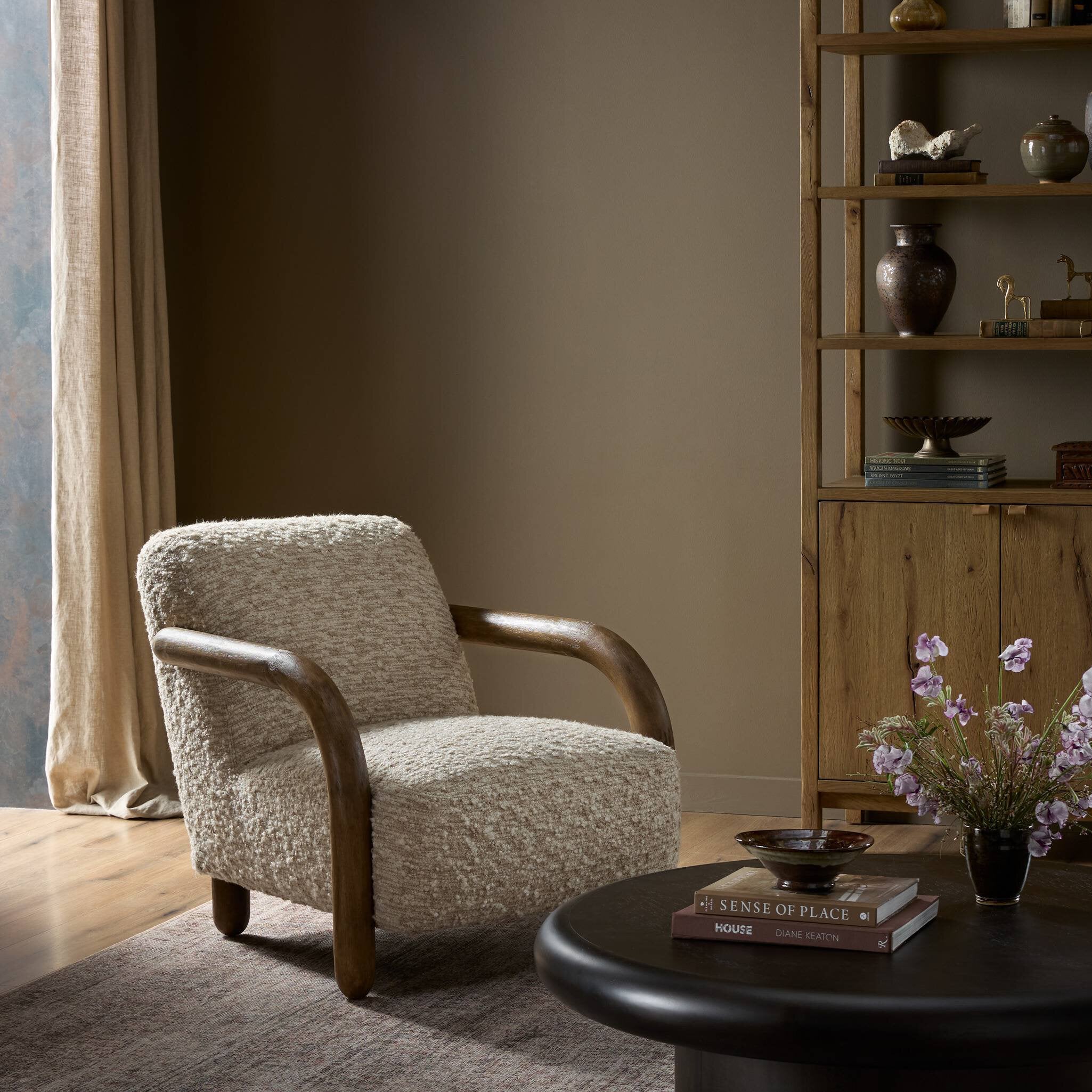 Four Hands Aniston Chair — Solema Cream-Distressed Natural