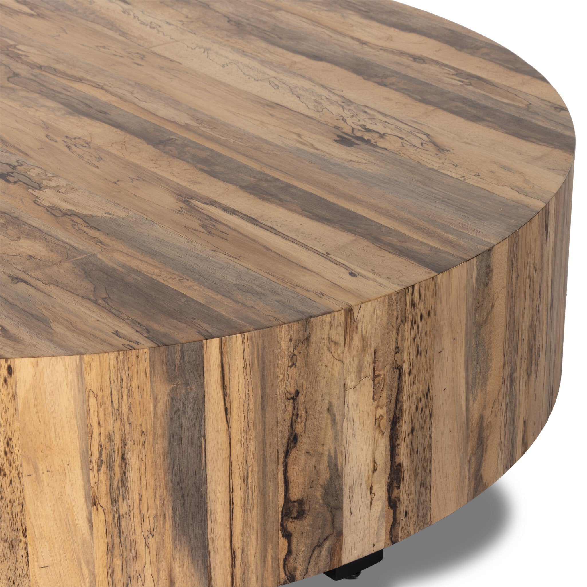 Four Hands Hudson Large Coffee Table — Spalted Primavera-Black Pine