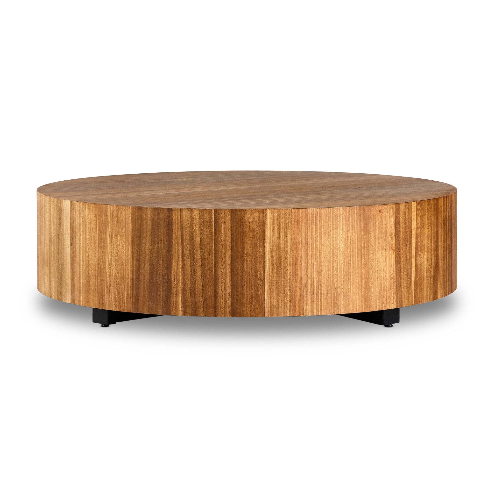 Four Hands Hudson Large Coffee Table — Natural Yukas-Black Pine
