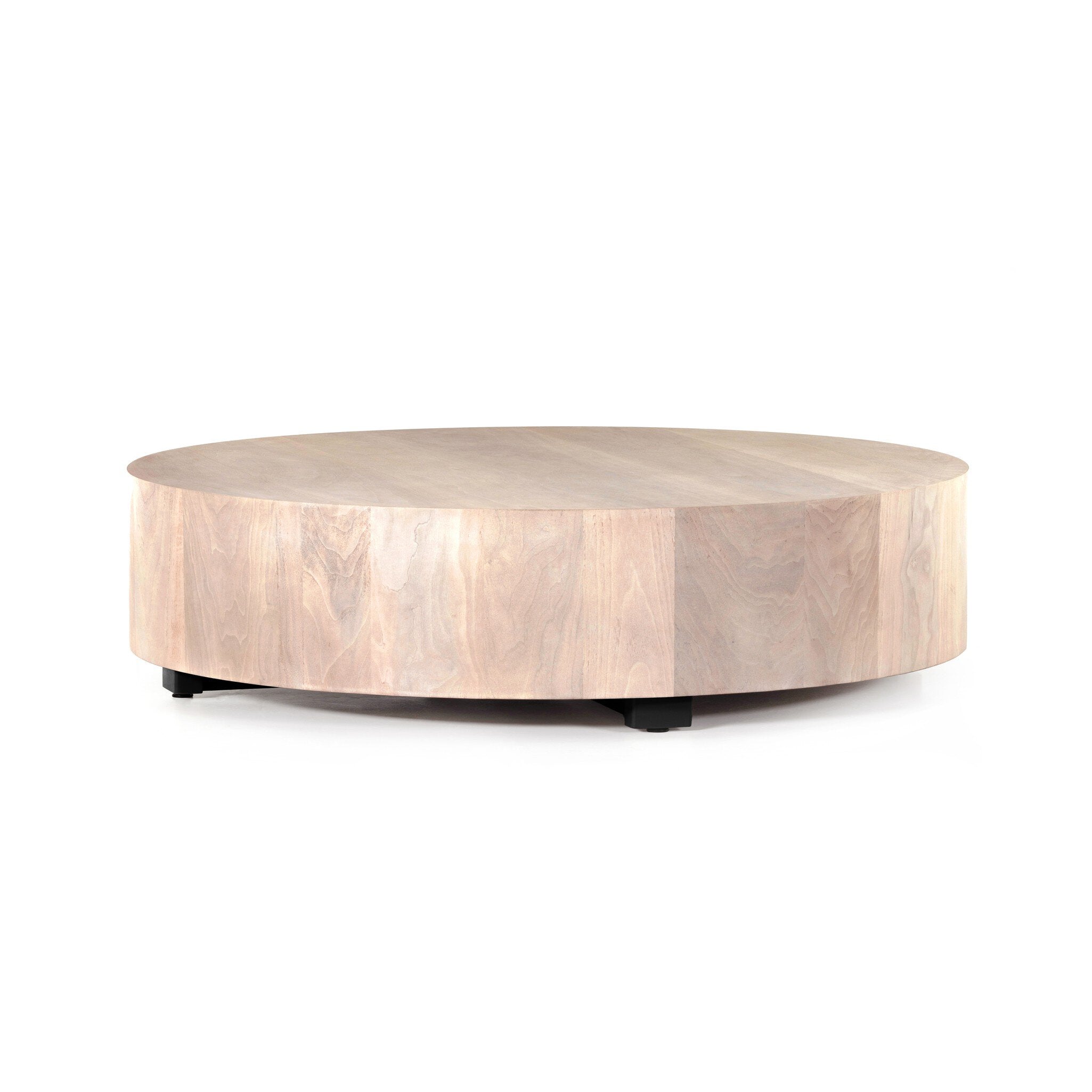 Four Hands Hudson Large Coffee Table — Ashen Walnut-Black Pine