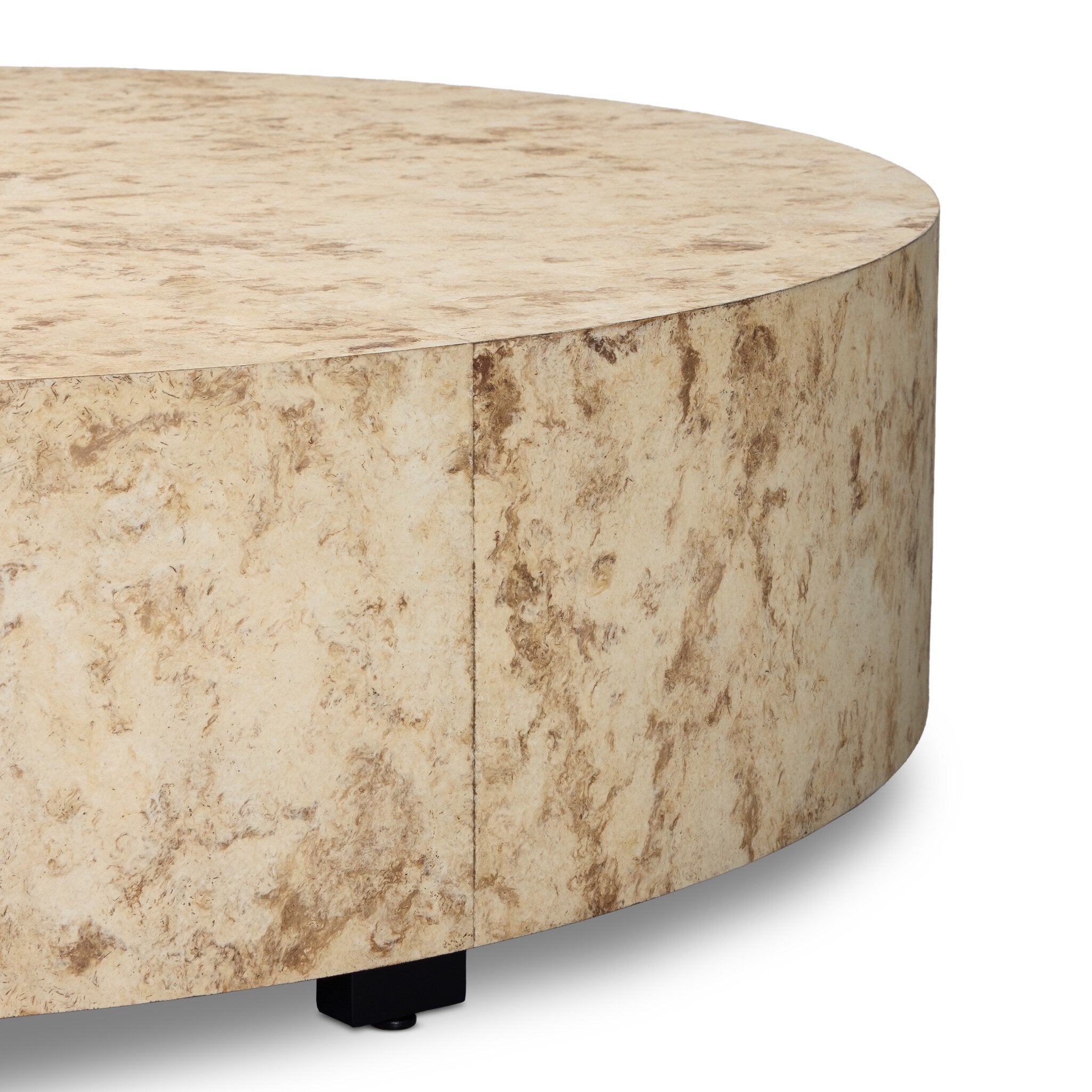 Four Hands Hudson Large Coffee Table — Bark Paper-Black Pine