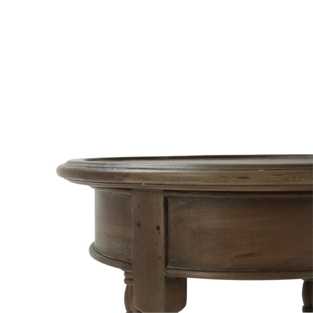 Bramble Montego Side Table — Straw Wash / Rattan Glaze