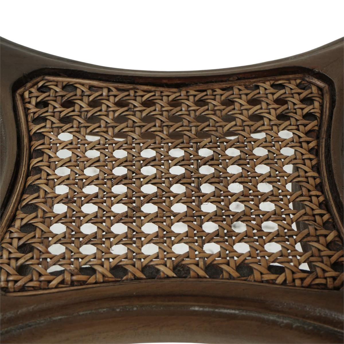 Bramble Montego Side Table — Straw Wash / Rattan Glaze