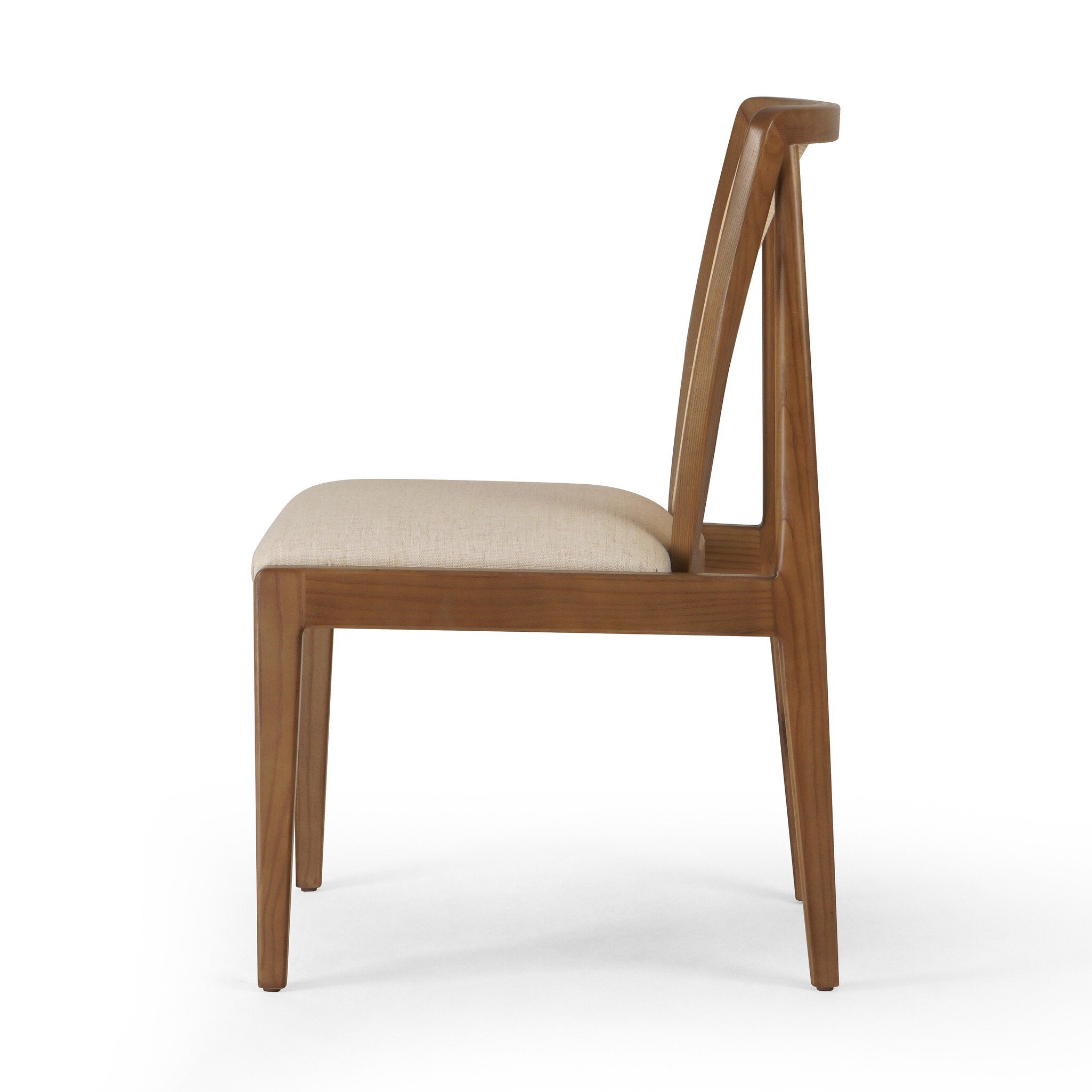 Four Hands Alida Dining Chair — Alcala Cream-Warm Ash-Natural Crosshatch Cane