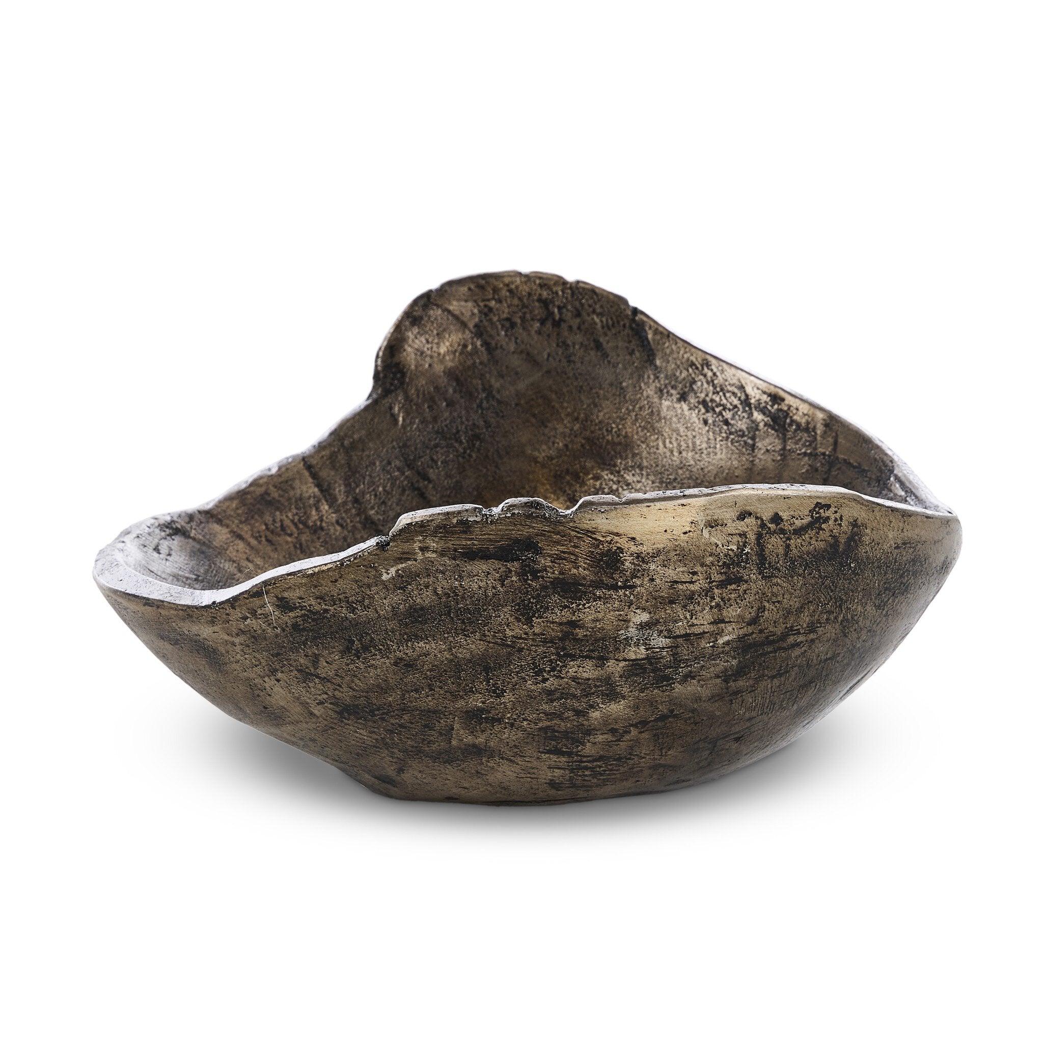 Four Hands Jagen Outdoor Bowl — Rustic Cast Aluminum
