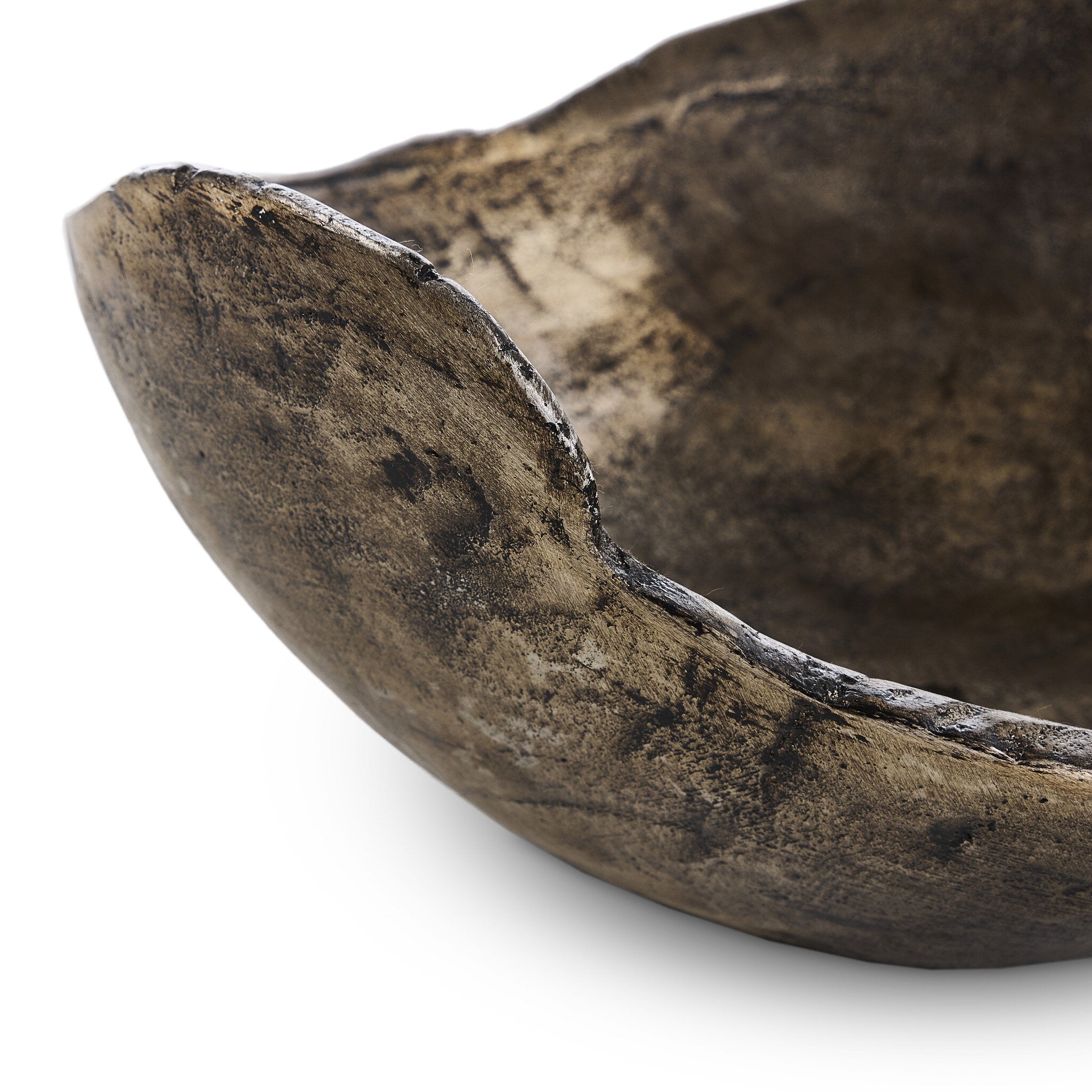 Four Hands Jagen Outdoor Bowl — Rustic Cast Aluminum