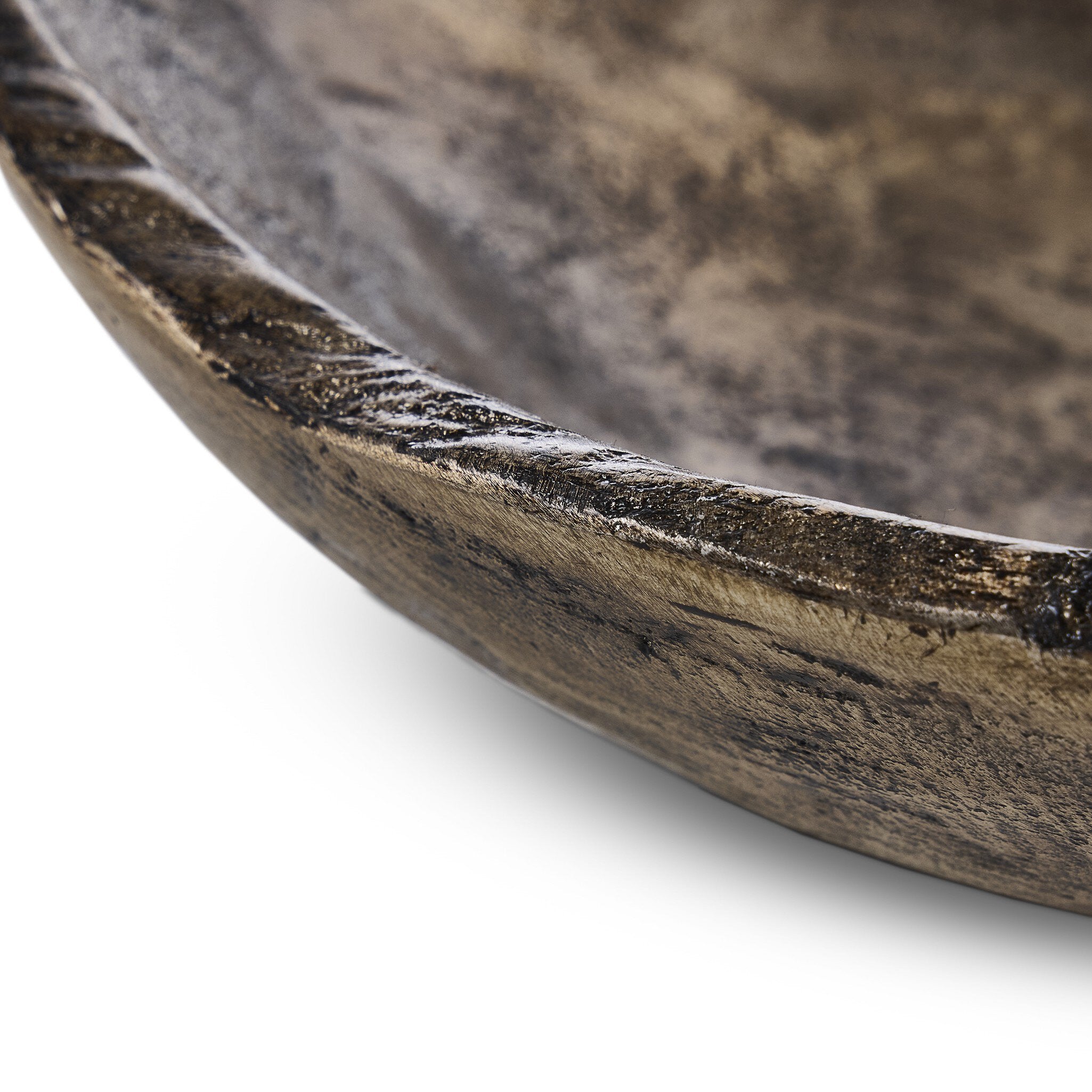 Four Hands Jagen Outdoor Bowl — Rustic Cast Aluminum