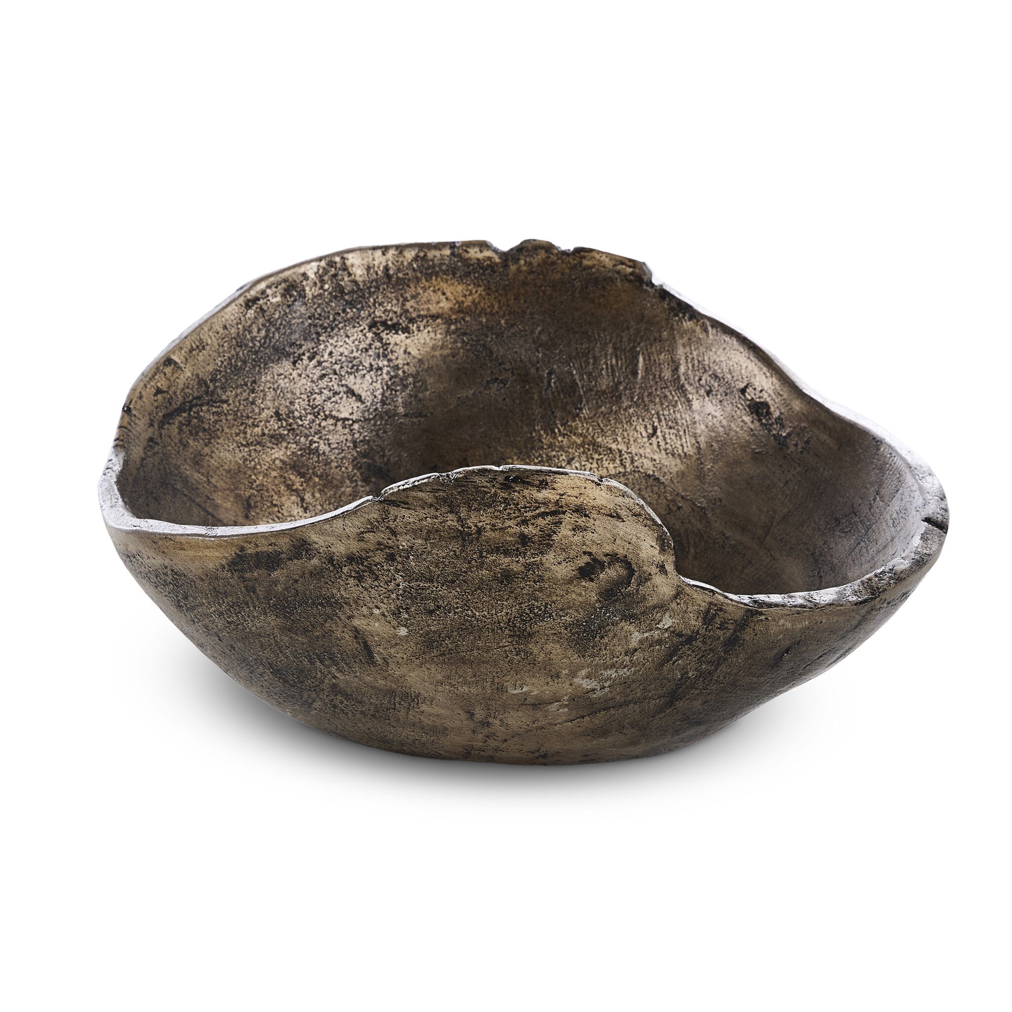 Four Hands Jagen Outdoor Bowl — Rustic Cast Aluminum