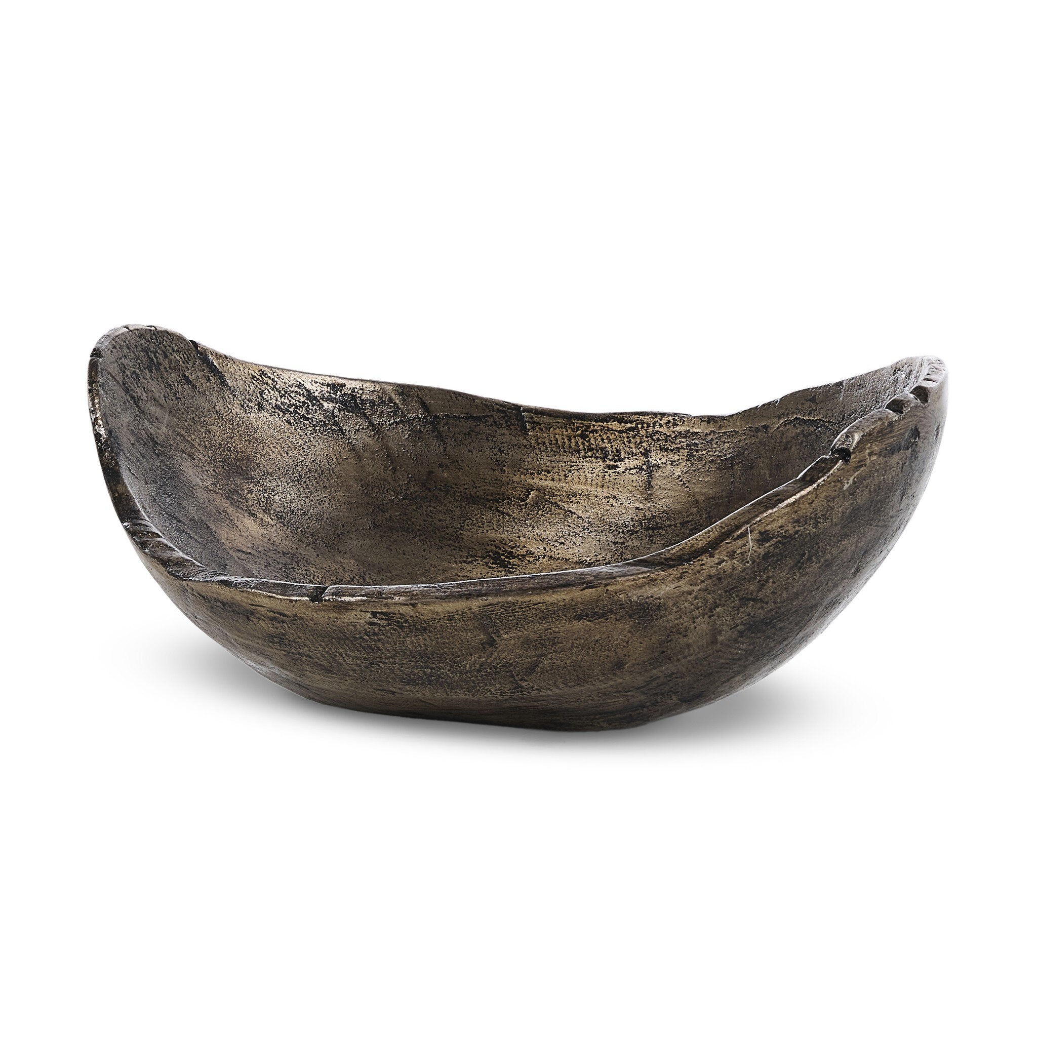 Four Hands Jagen Outdoor Bowl — Rustic Cast Aluminum