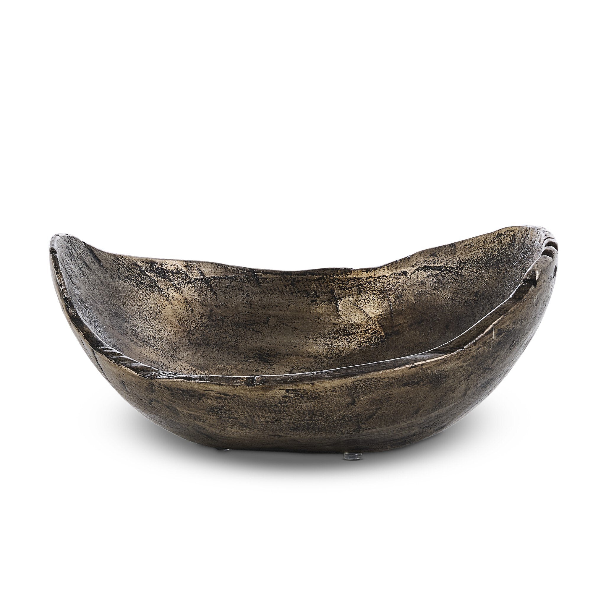 Four Hands Jagen Outdoor Bowl — Rustic Cast Aluminum