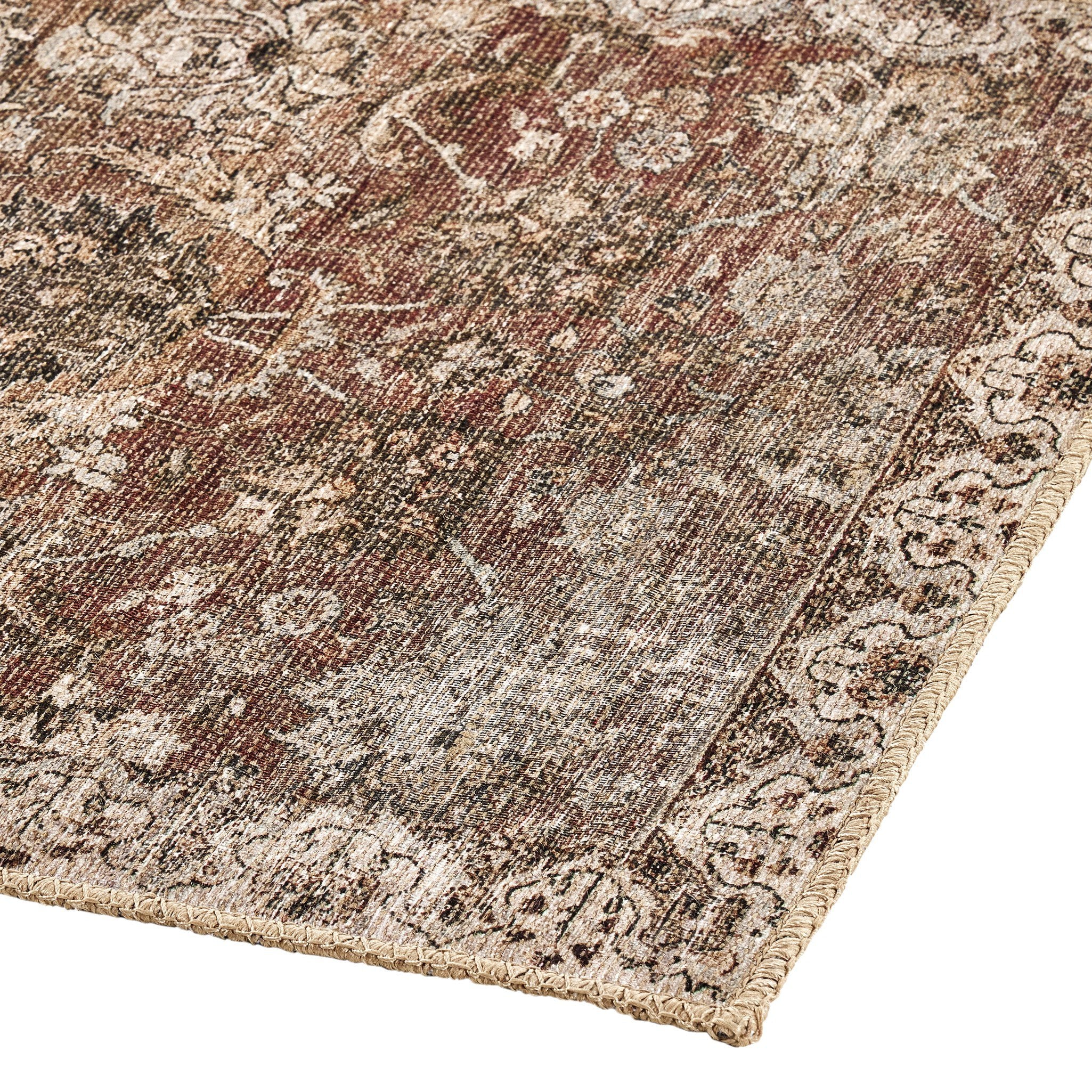 Four Hands Zari Rug — Zari Rust-Runner-3'x12'
