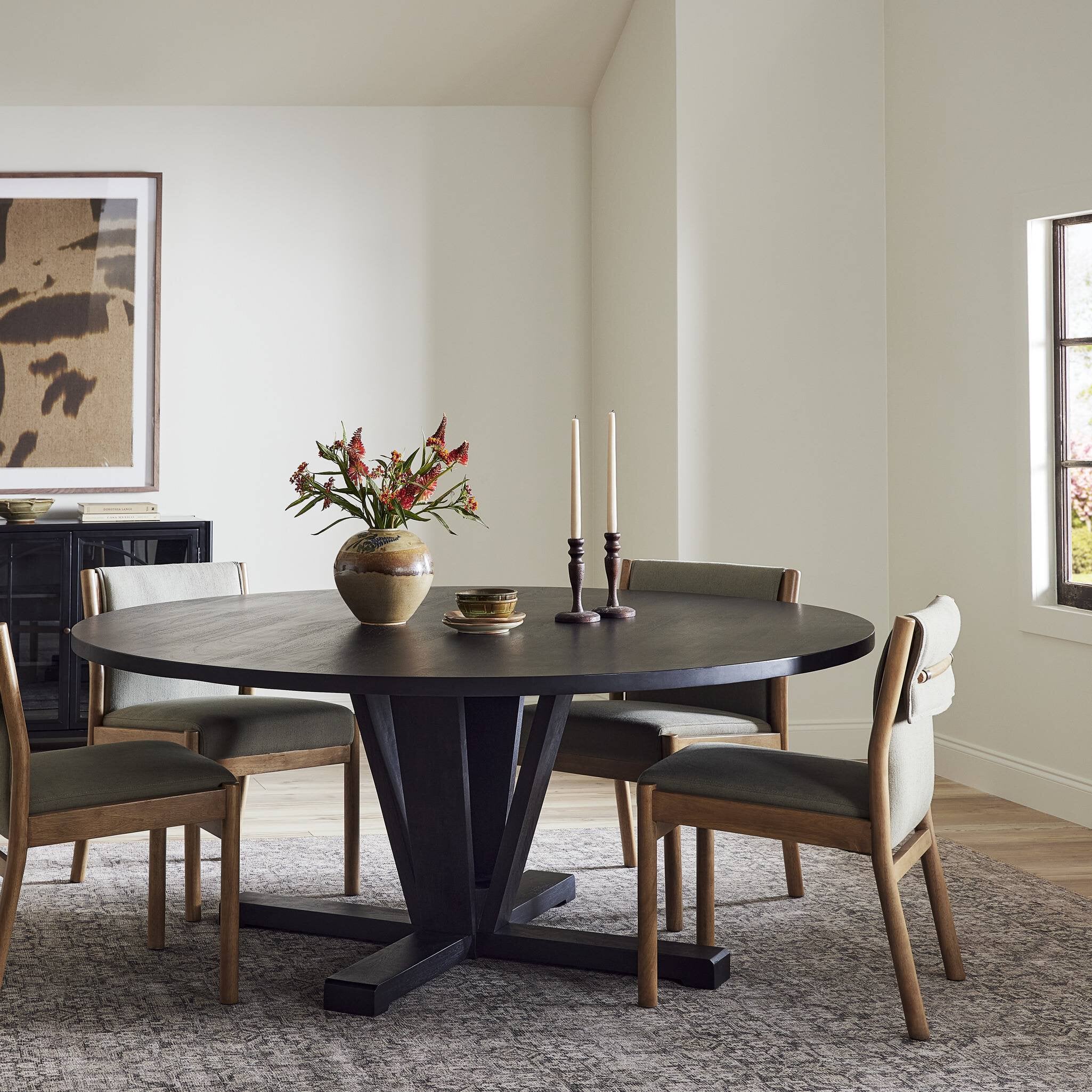 Four Hands Cobain Dining Table — Flint Black