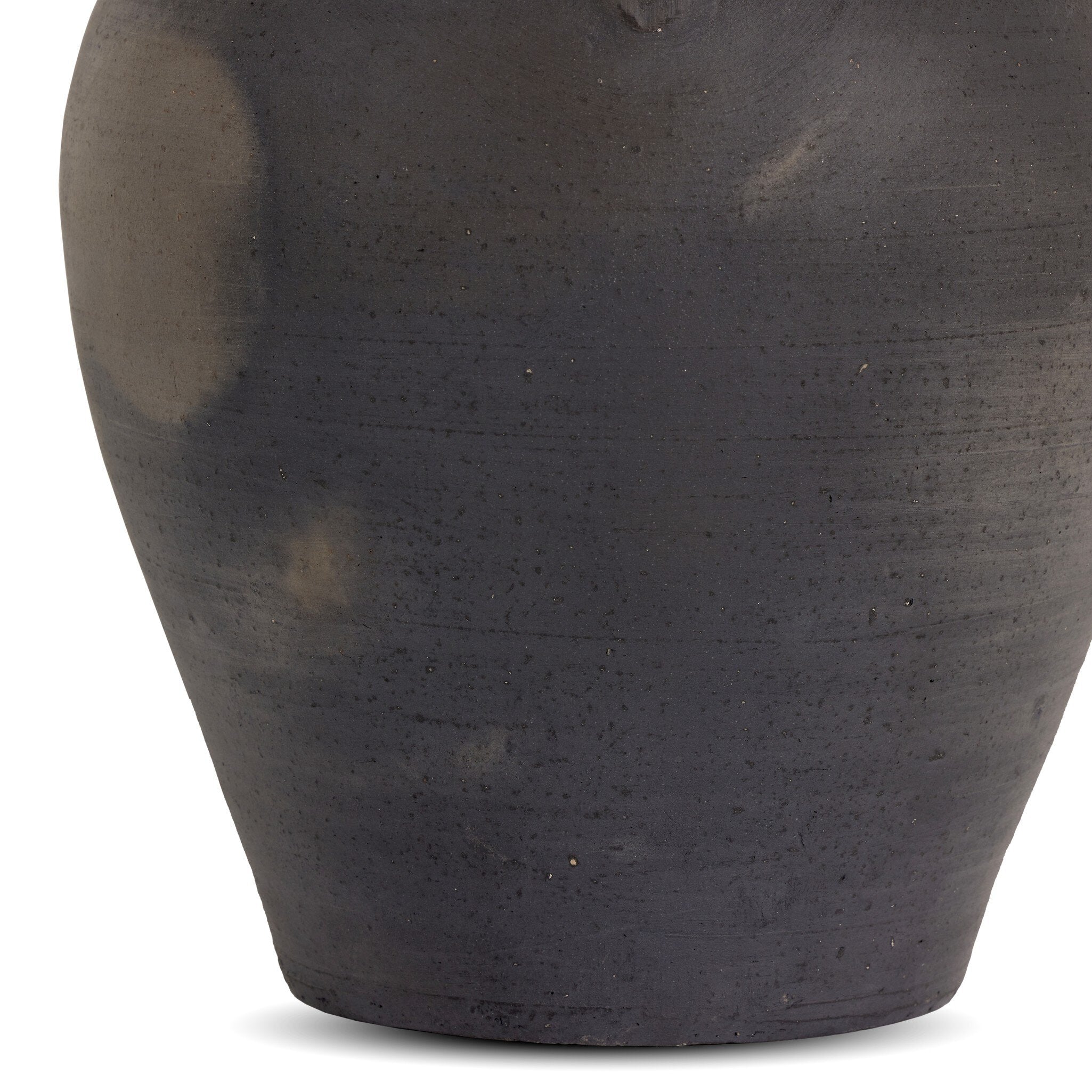 Four Hands Laith Vessel — Aged Black Terracotta