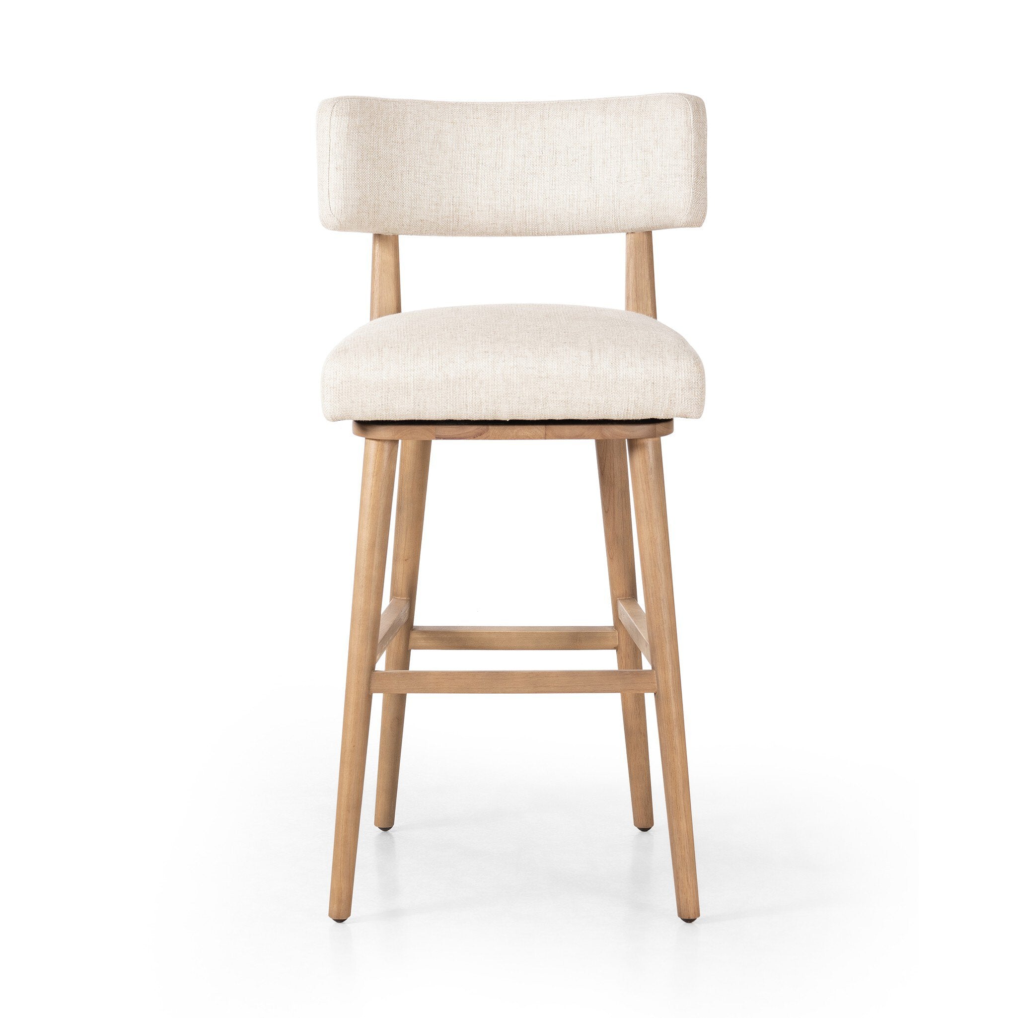 Four Hands Cardell Swivel Bar + Counter Stool — Essence Natural-Washed Natural Parawood-Bar