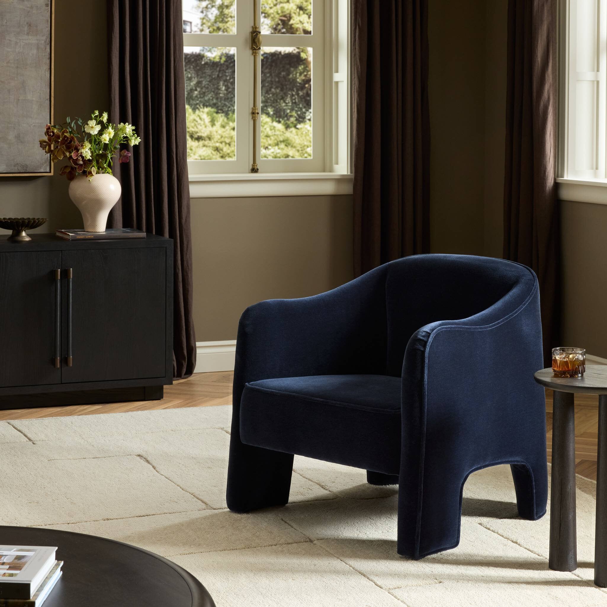 Four Hands Sully Chair — Monte Navy