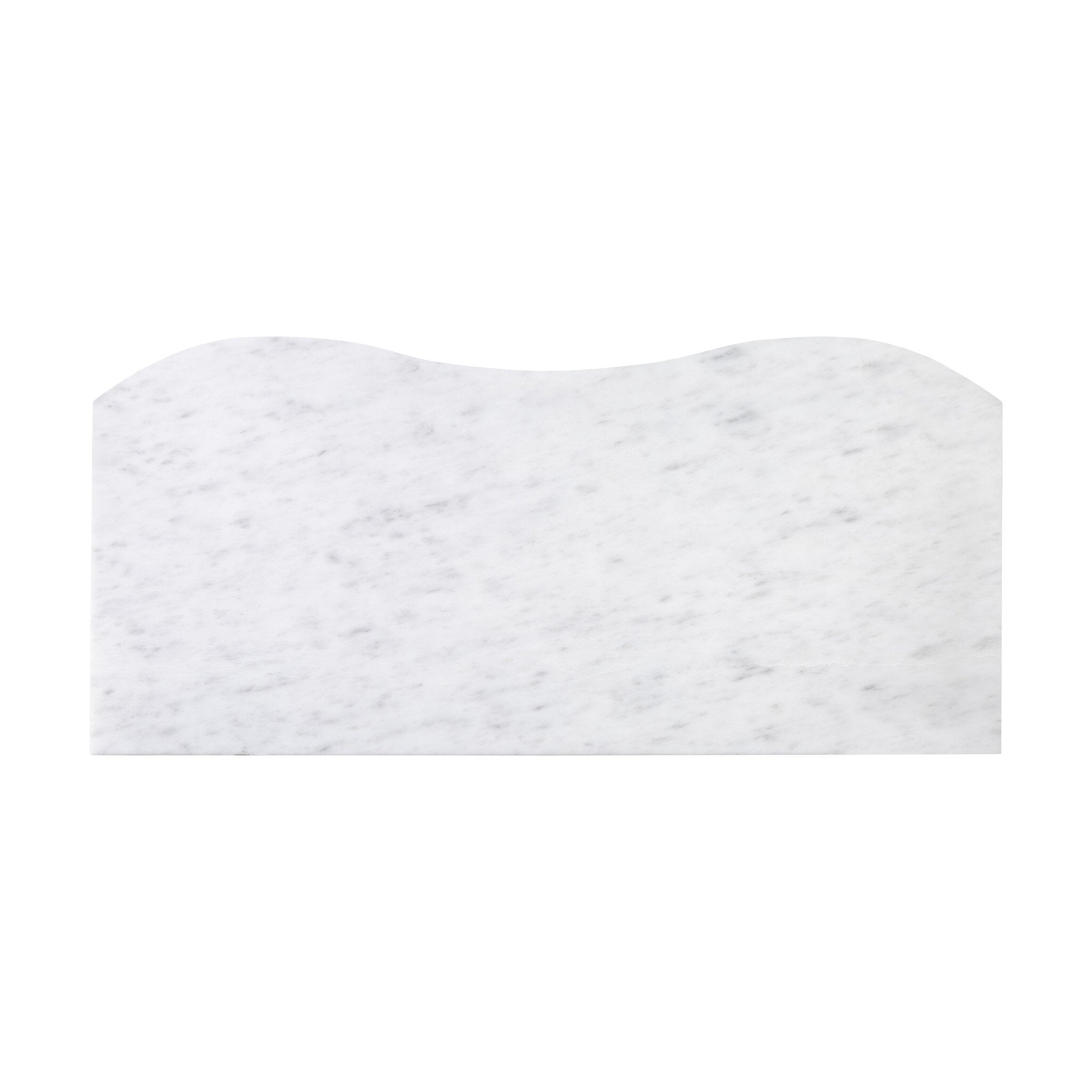 Four Hands Tiago Marble Chest — Glossy White Marble-Distressed Black-Aged Brass