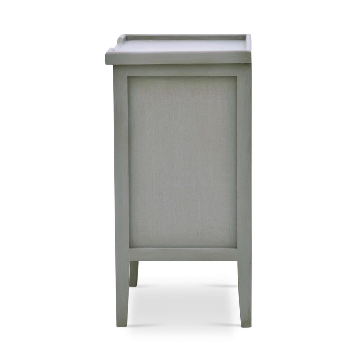 Bramble Eton 3 Drawer End Table — Grey Charleston