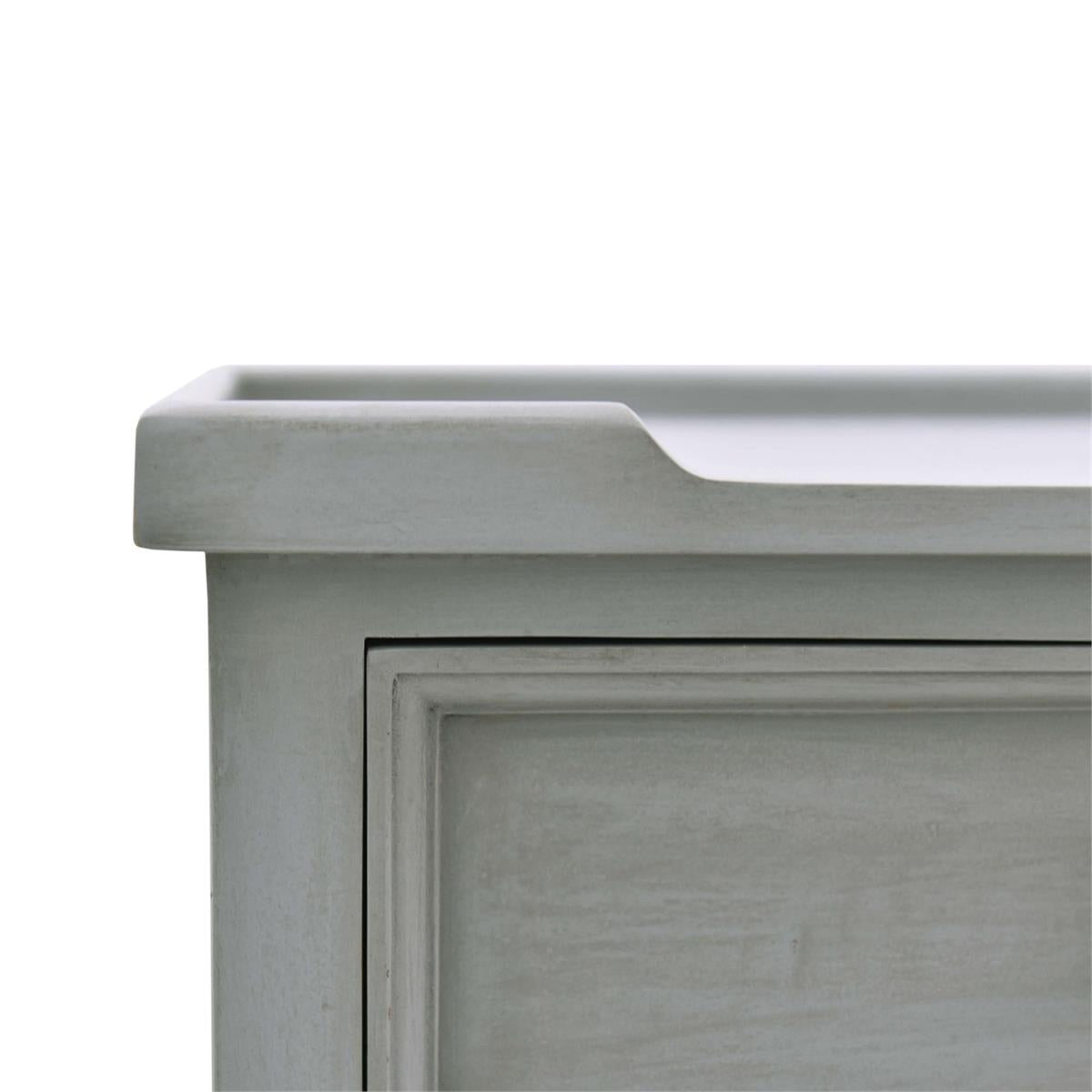 Bramble Eton 3 Drawer End Table — Grey Charleston