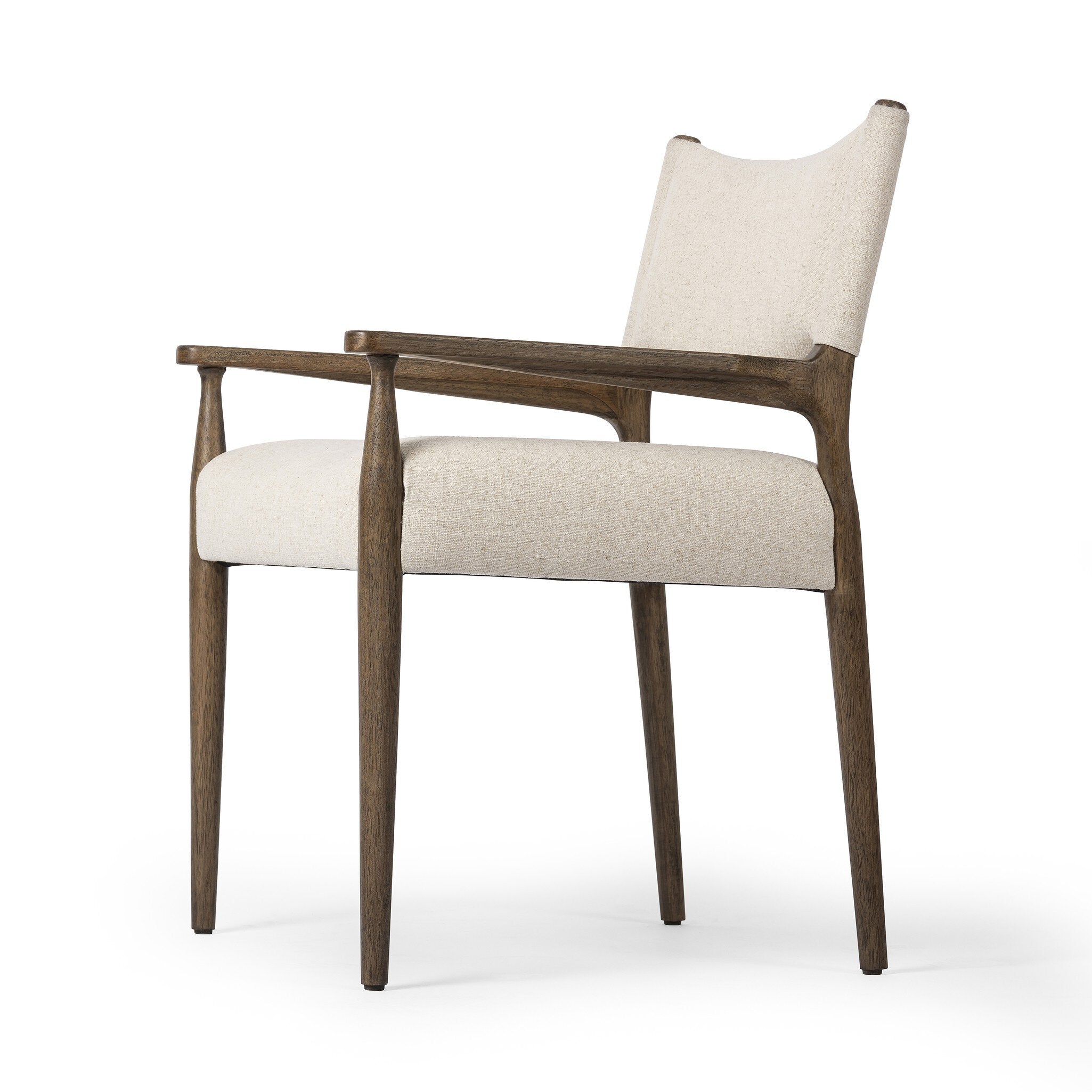 Four Hands Jayla Dining Armchair — Antwerp Natural-Antique Walnut