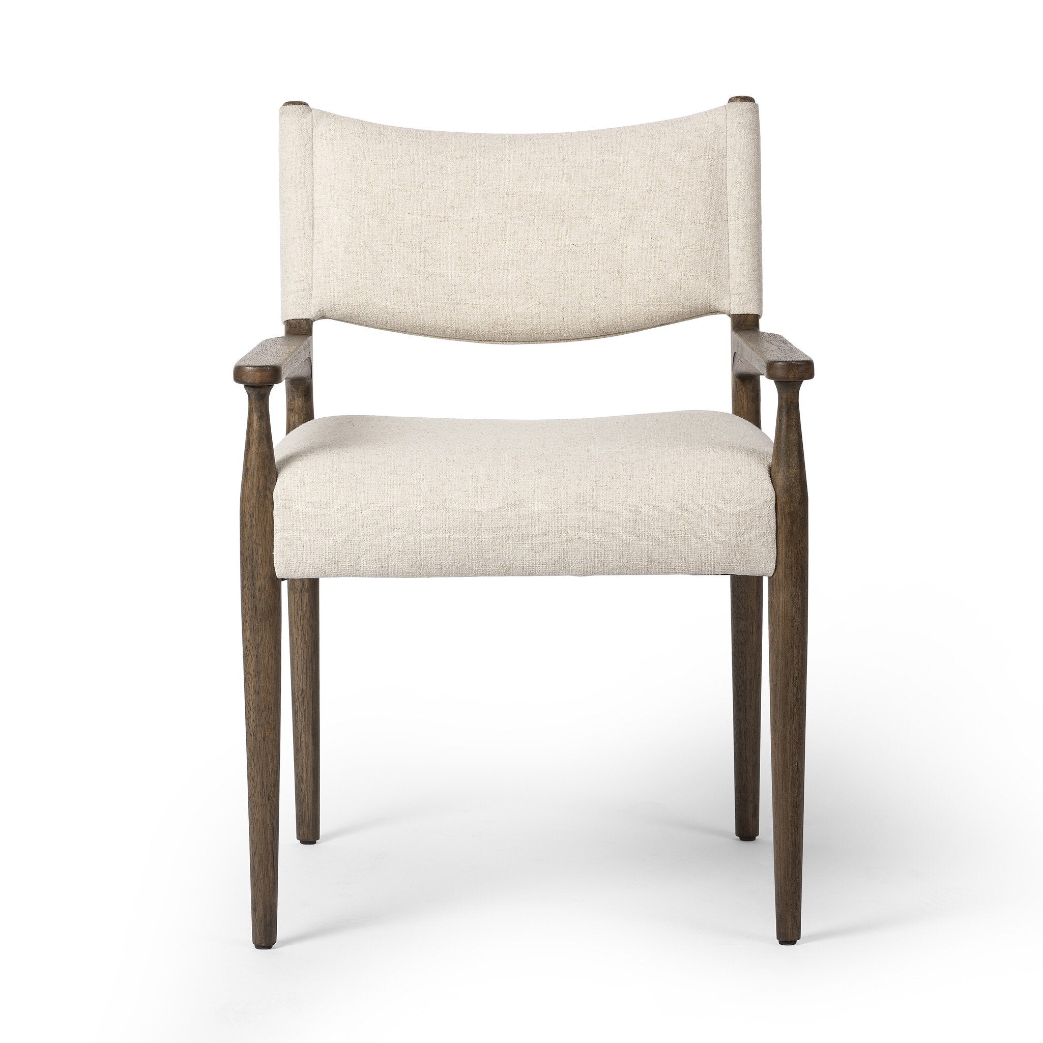 Four Hands Jayla Dining Armchair — Antwerp Natural-Antique Walnut