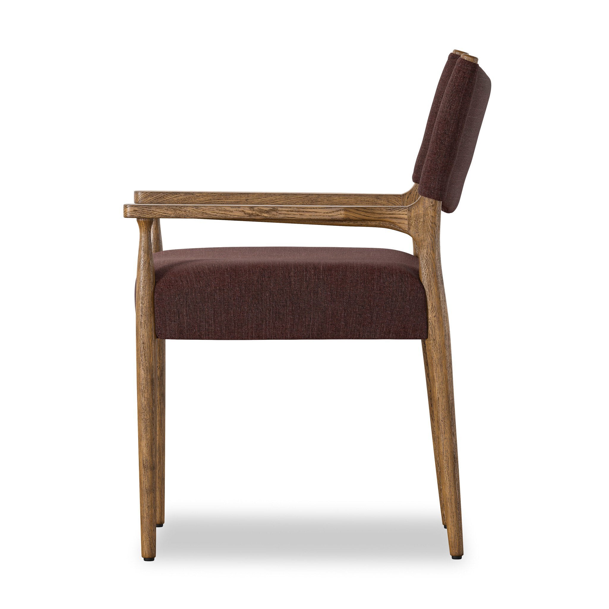 Four Hands Jayla Dining Armchair — Laughlin Plum-Toasted Oak