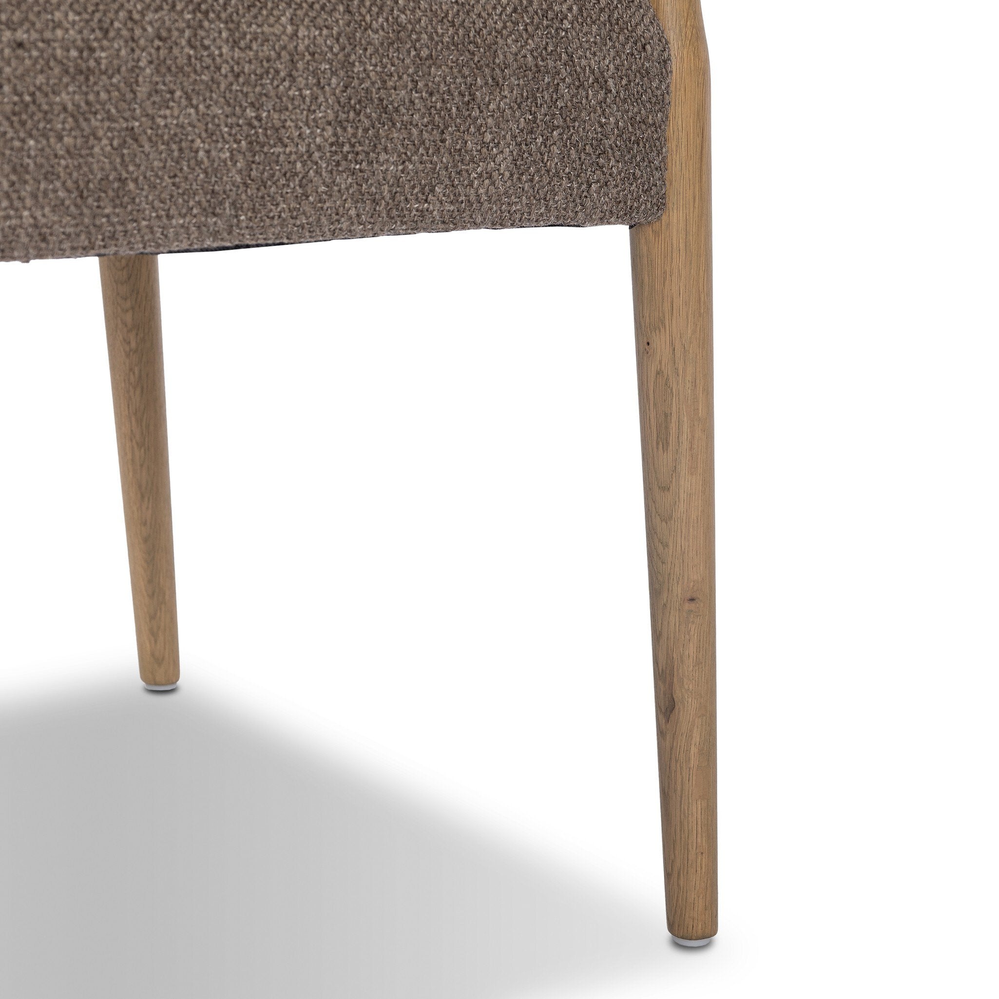 Four Hands Jayla Dining Armchair — Saxon Mink-Natural Oak