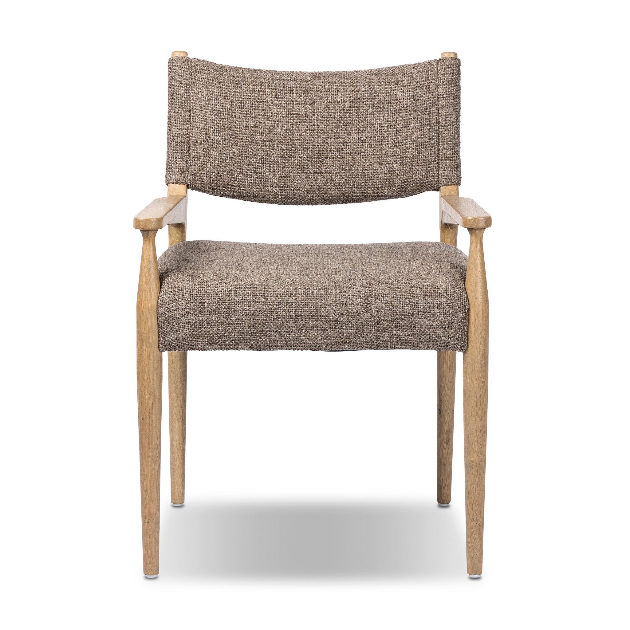 Four Hands Jayla Dining Armchair — Saxon Mink-Natural Oak