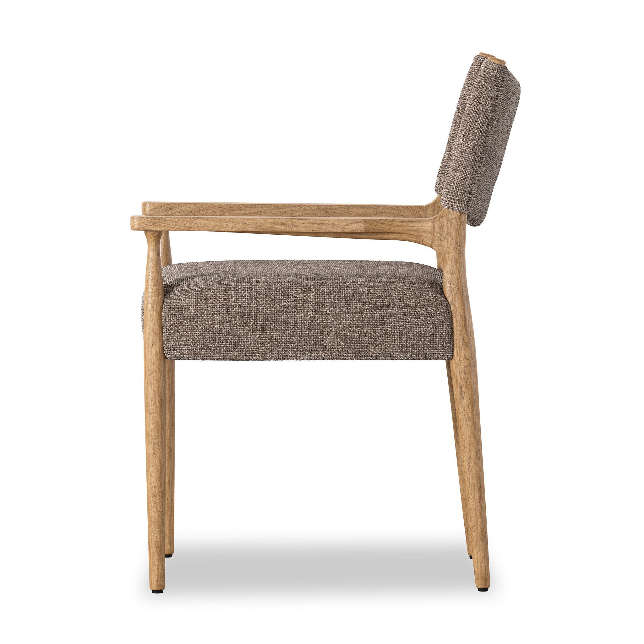 Four Hands Jayla Dining Armchair — Saxon Mink-Natural Oak