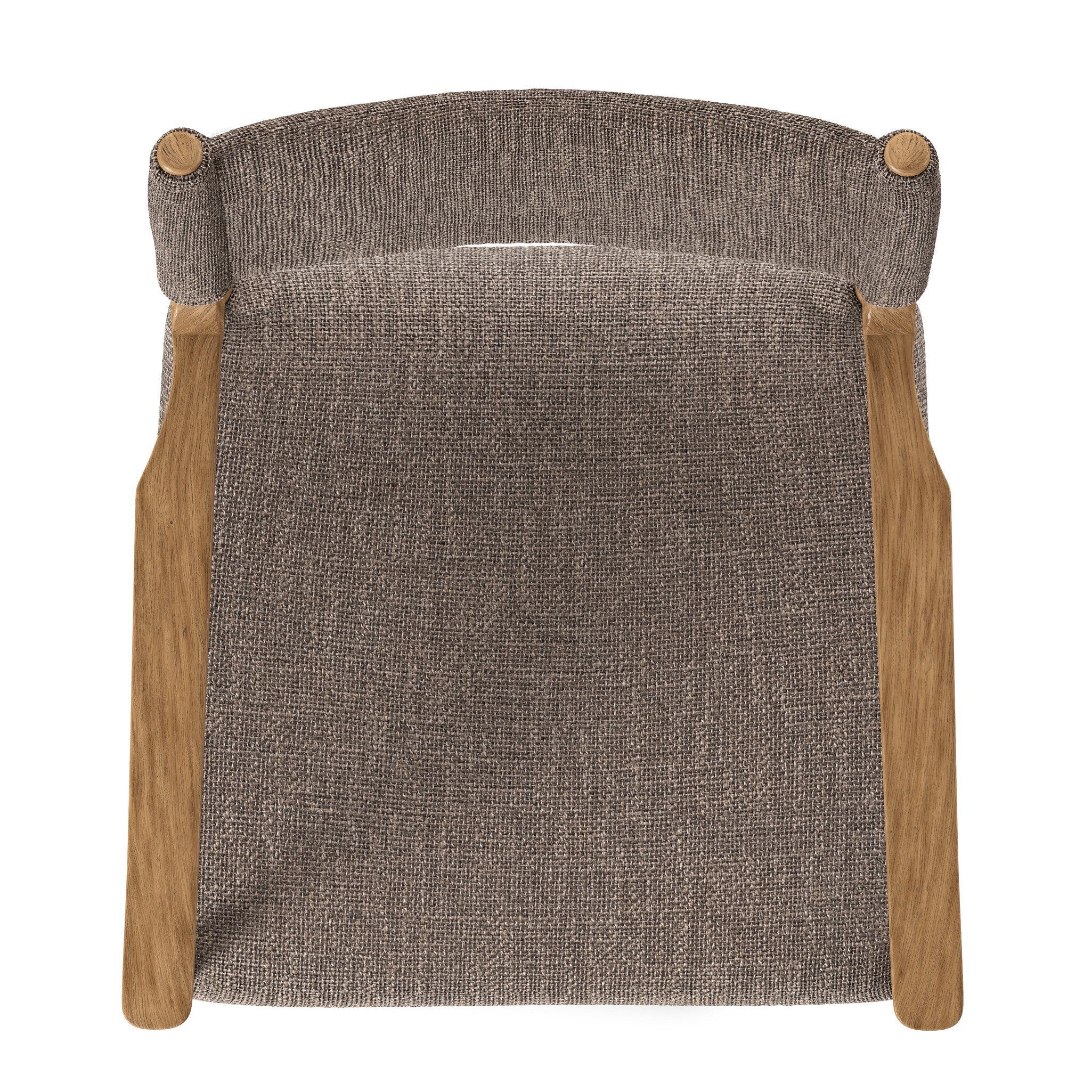 Four Hands Jayla Dining Armchair — Saxon Mink-Natural Oak