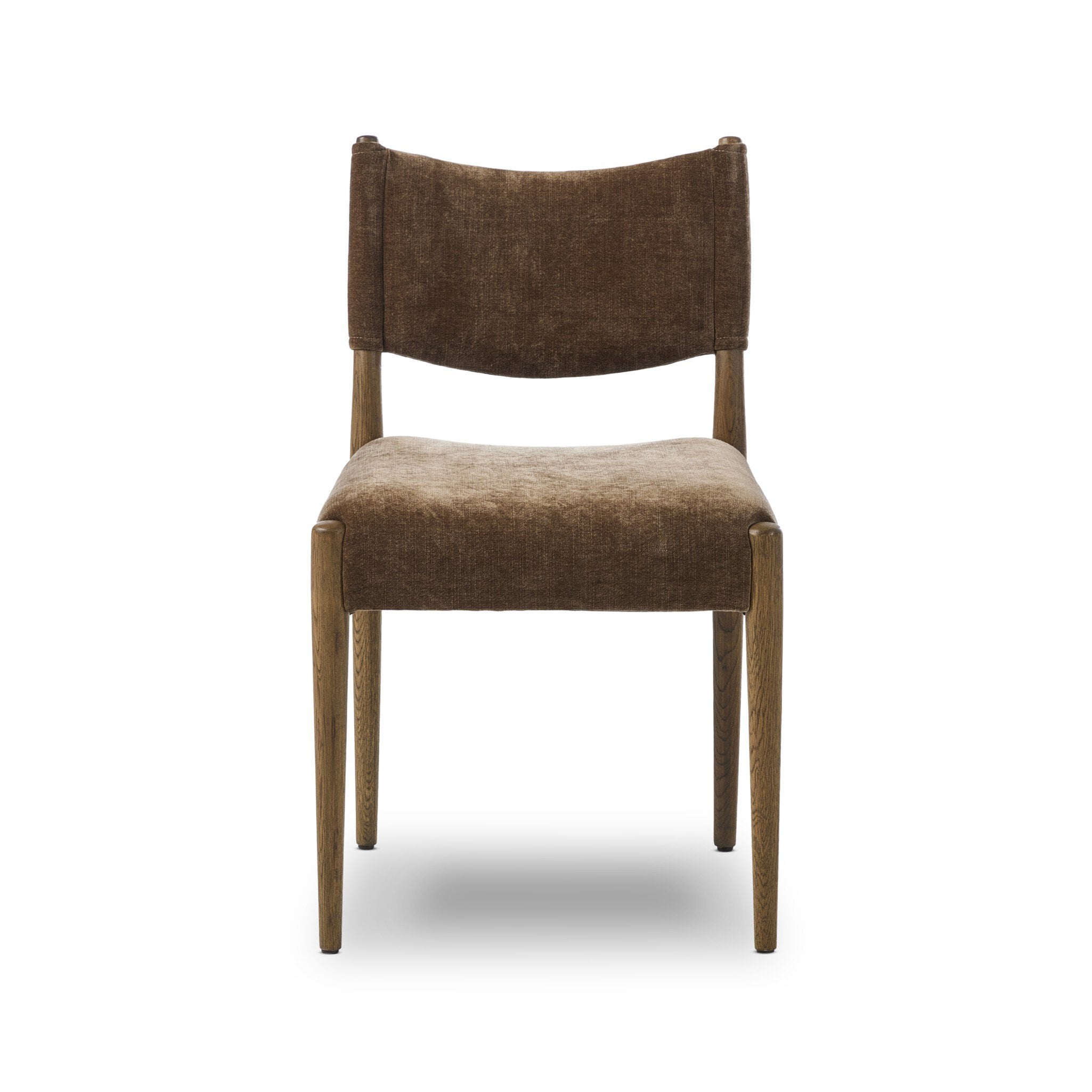 Four Hands Jayla Armless Dining Chair — Altair Mushroom-Toasted Oak