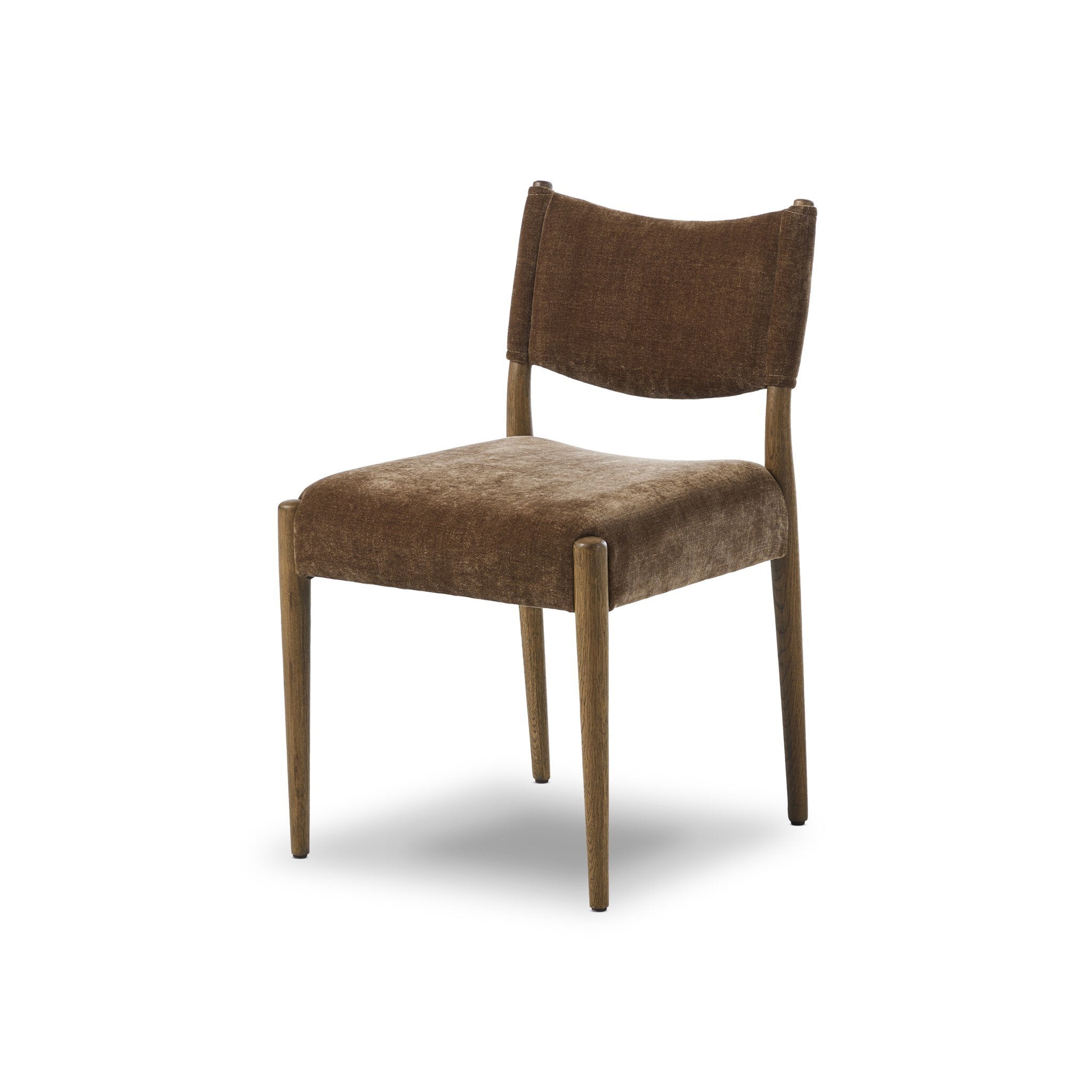 Four Hands Jayla Armless Dining Chair — Altair Mushroom-Toasted Oak