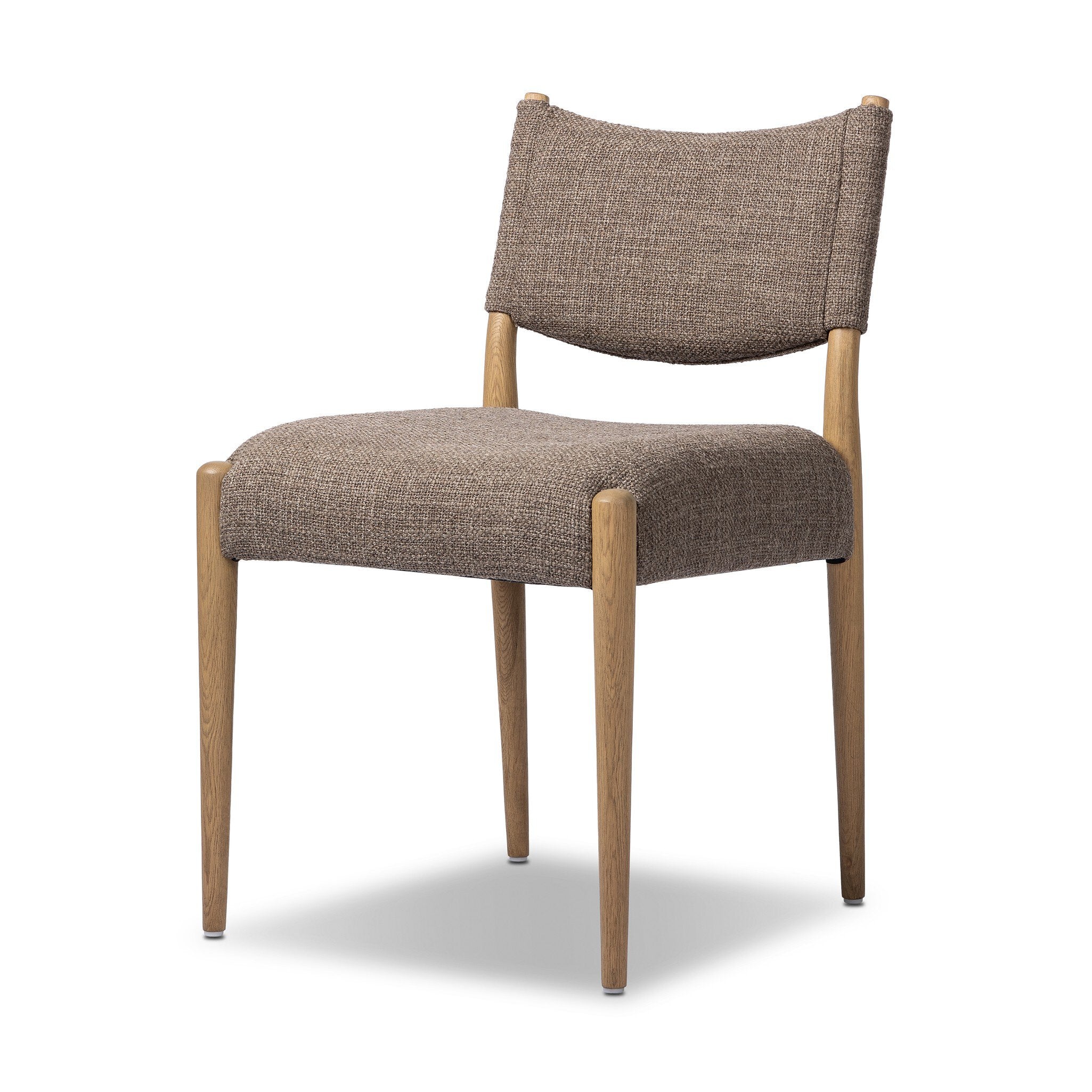 Four Hands Jayla Armless Dining Chair — Saxon Mink-Natural Oak