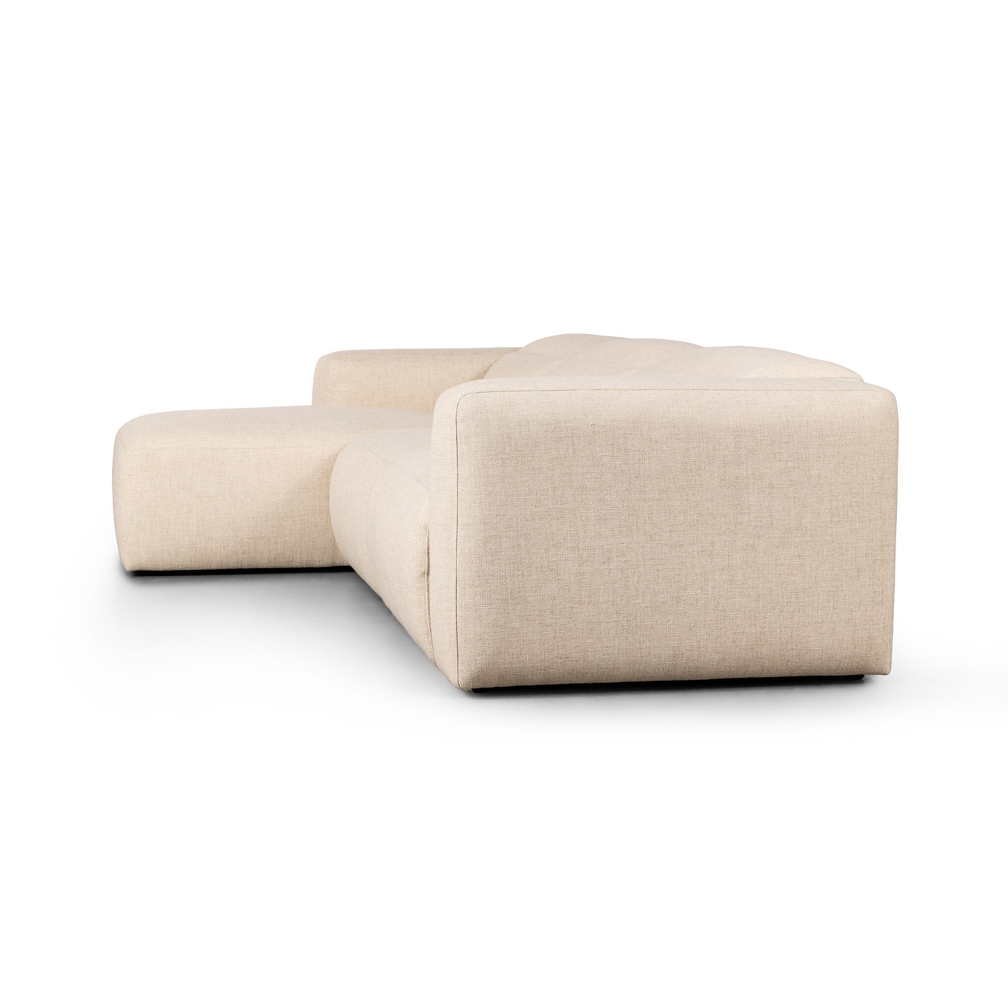 Four Hands Radley Power Recliner 3-Piece Sectional W/ Chaise — Antigo Natural