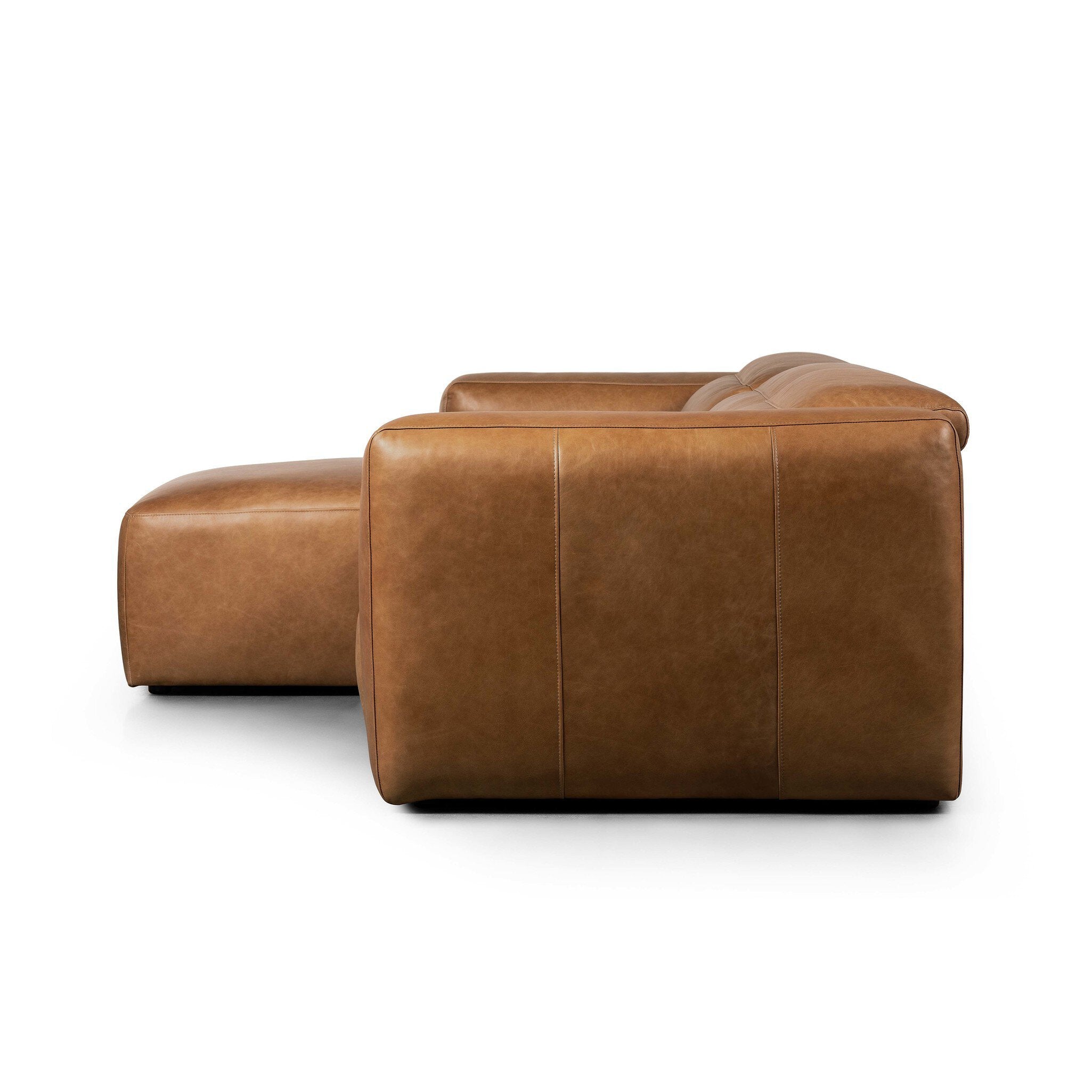 Four Hands Radley Power Recliner 3-Piece Sectional W/ Chaise — Sonoma Butterscotch