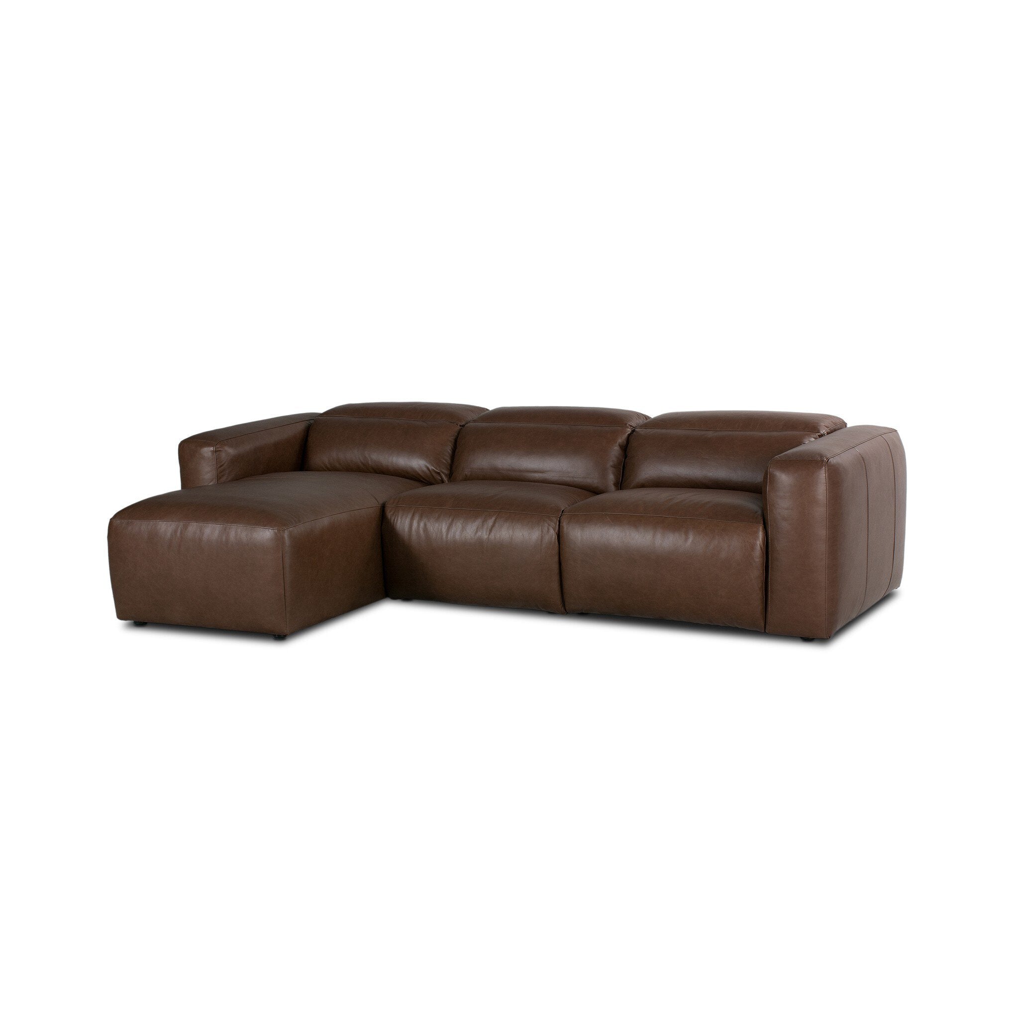 Four Hands Radley Power Recliner 3-Piece Sectional W/ Chaise — Sonoma Coco