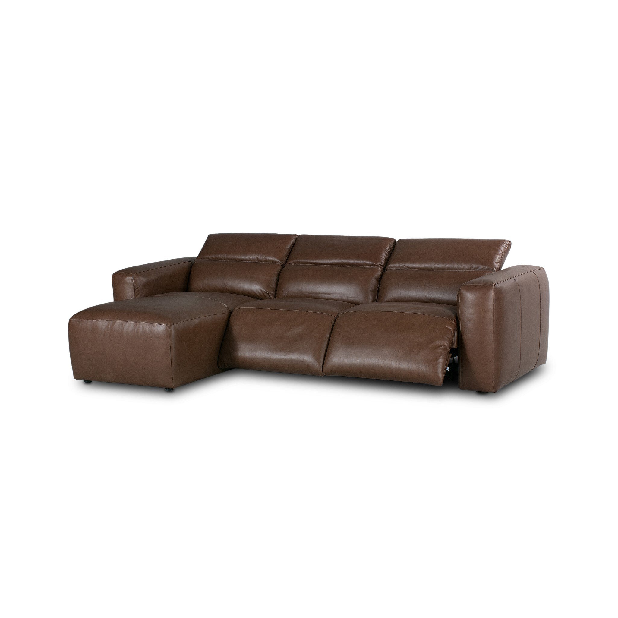 Four Hands Radley Power Recliner 3-Piece Sectional W/ Chaise — Sonoma Coco