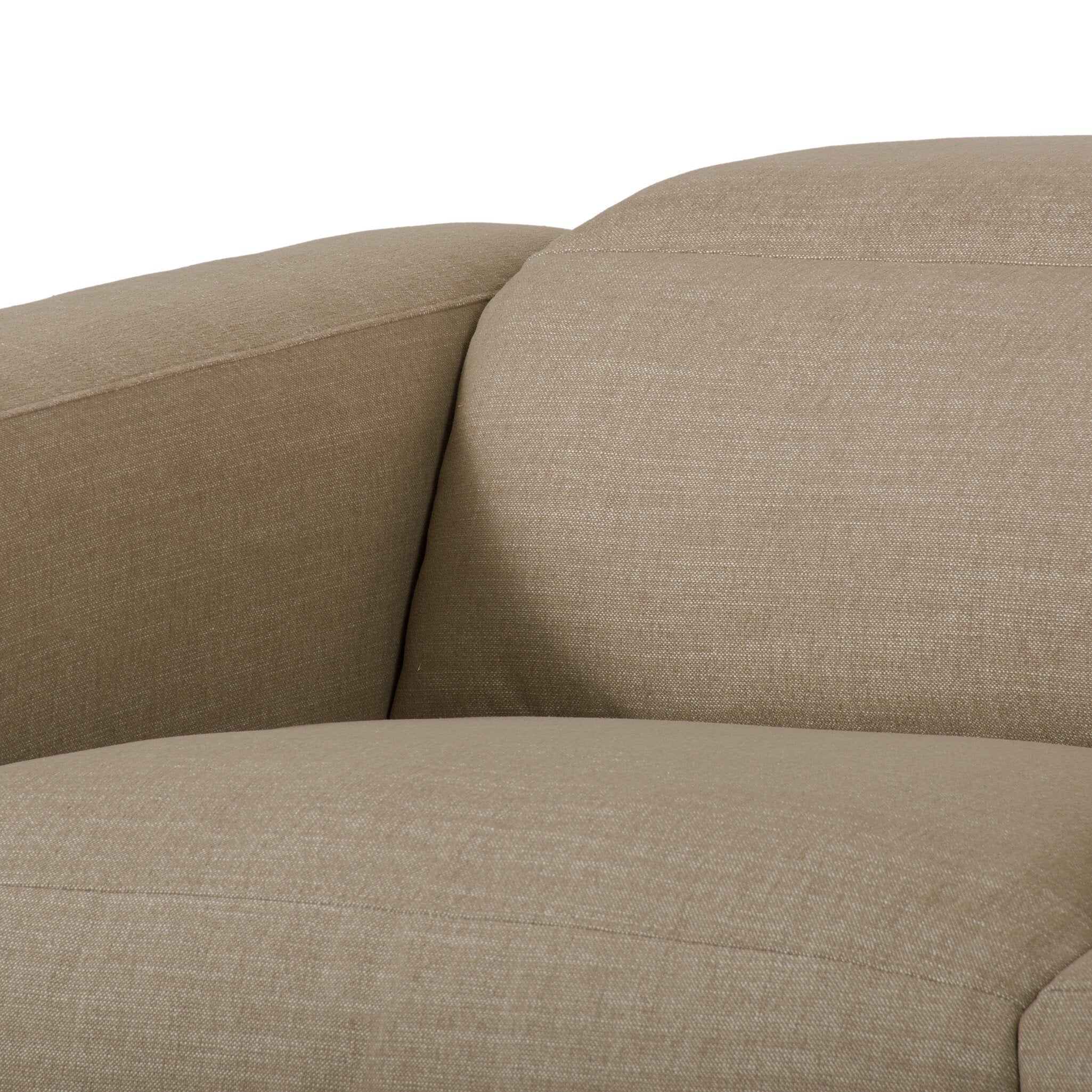 Four Hands Radley Power Recliner 3-Piece Sectional W/ Chaise — Crypton Nomad Taupe