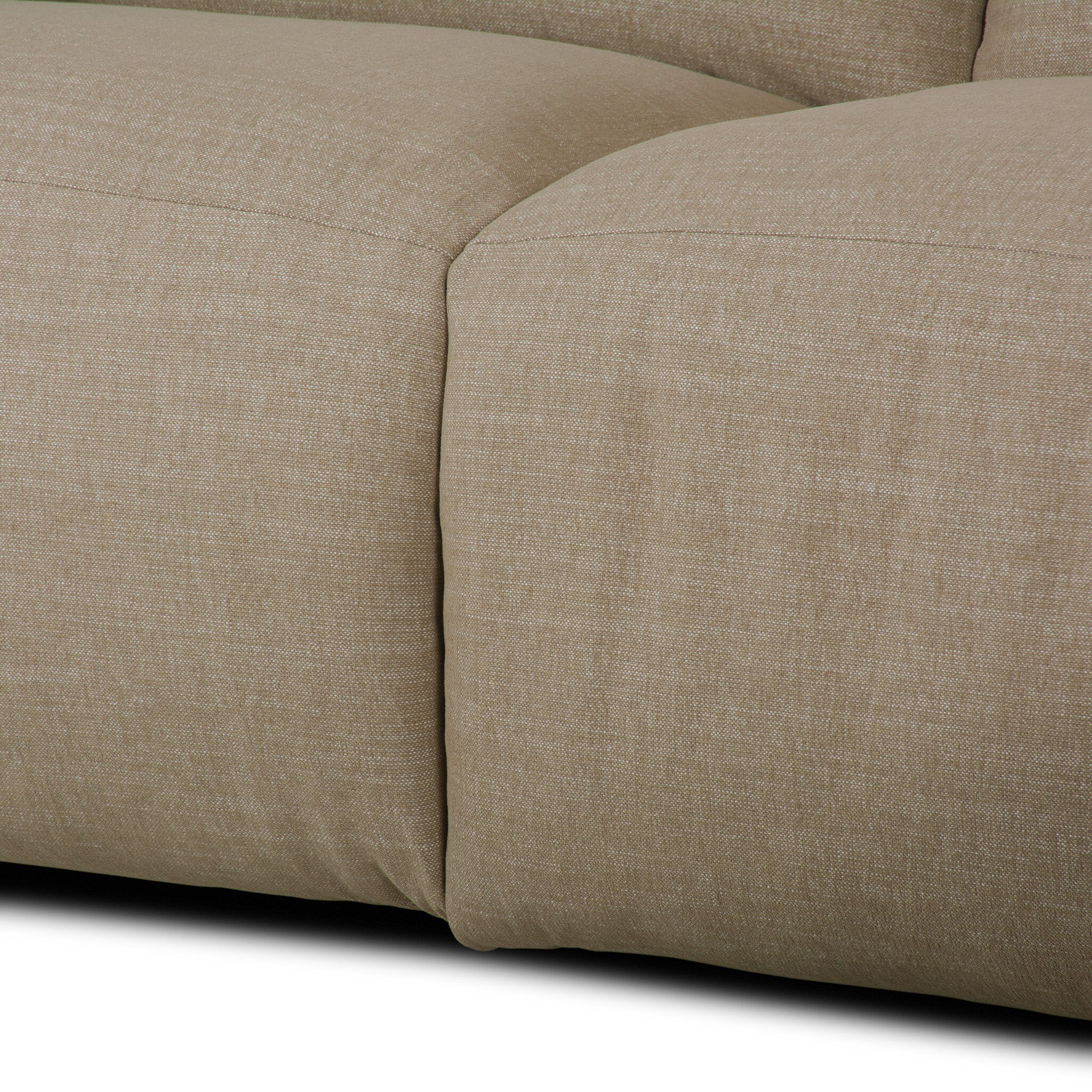 Four Hands Radley Power Recliner 3-Piece Sectional W/ Chaise — Crypton Nomad Taupe