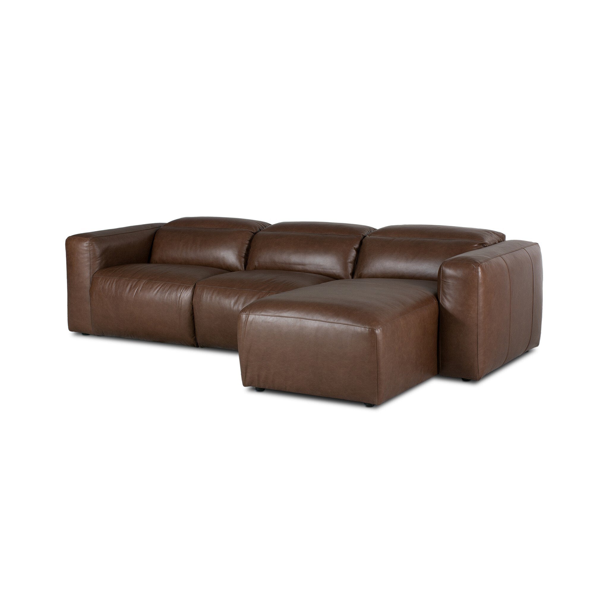 Four Hands Radley Power Recliner 3-Piece Sectional W/ Chaise — Sonoma Coco